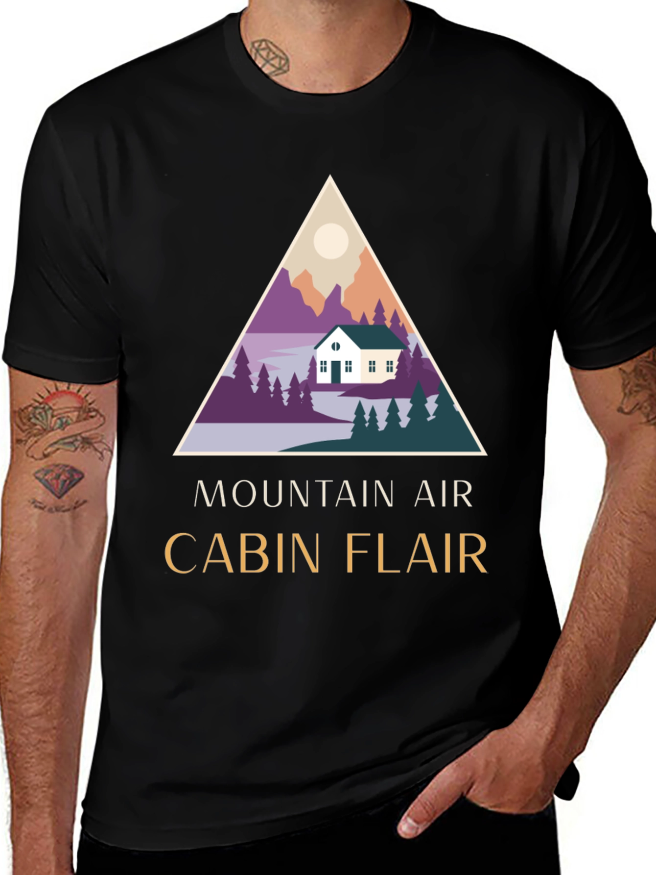 Variant 19 of Mountain Air Cabin Flair Graphic Tee