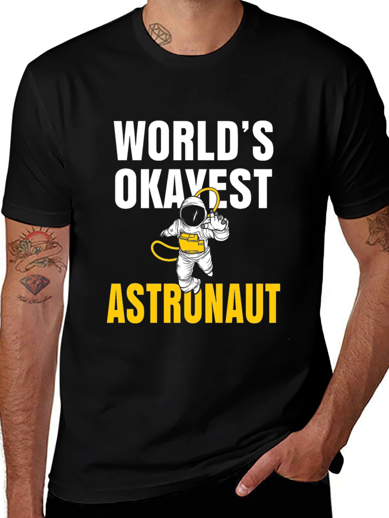 Variant 11 of World's Okayest Astronaut T-Shirt