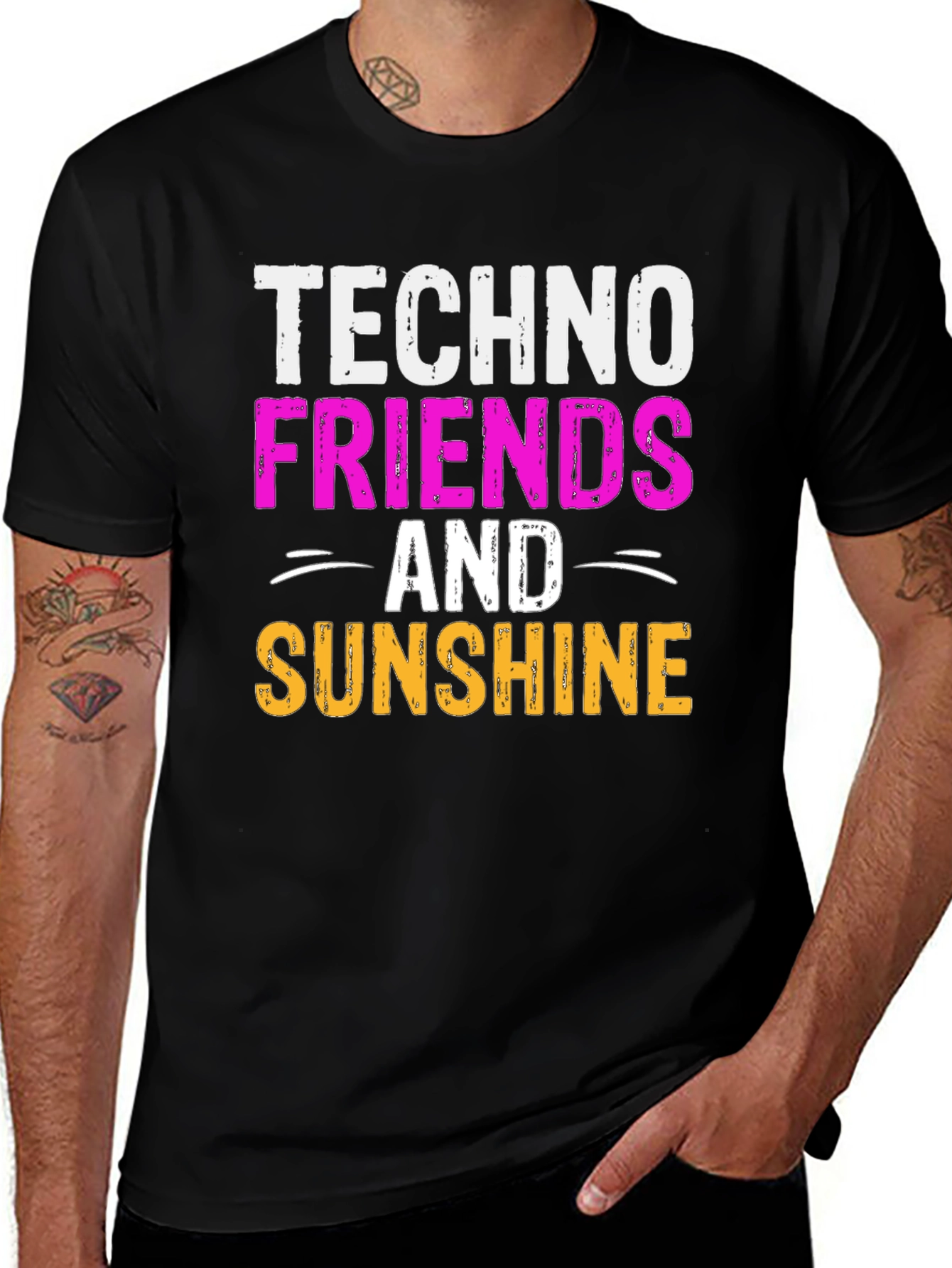 Variant 29 of Techno Friends & Sunshine Graphic T-Shirt
