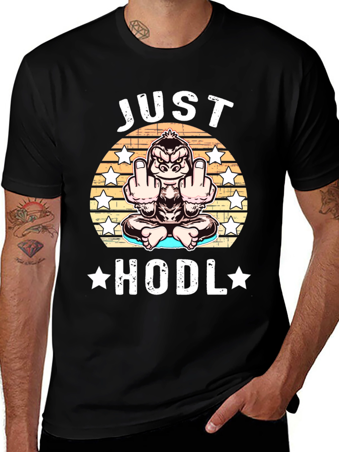 Just HODL T-Shirt Gorilla Crypto Investor