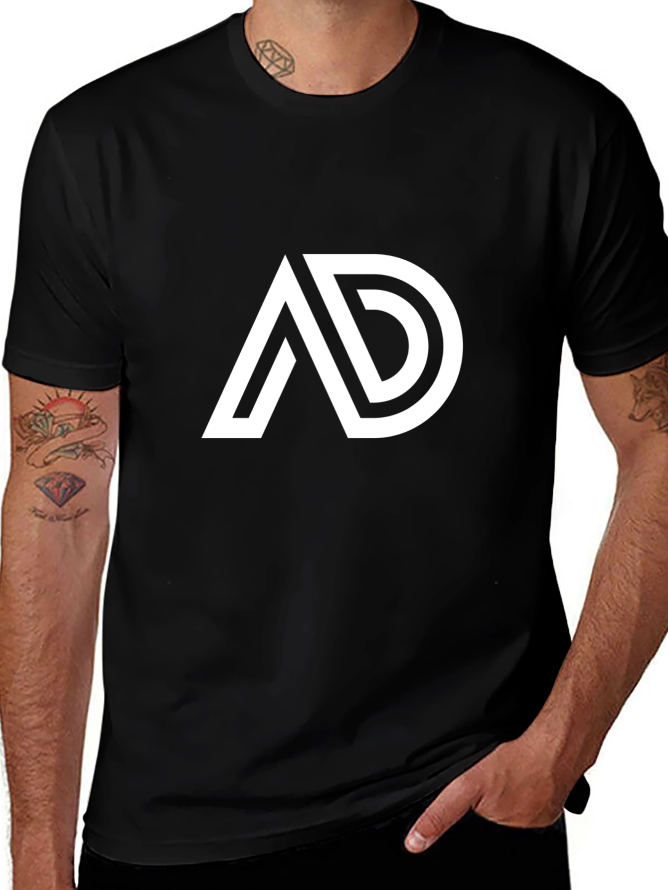Variant 15 of Modern AD Logo Black T-Shirt