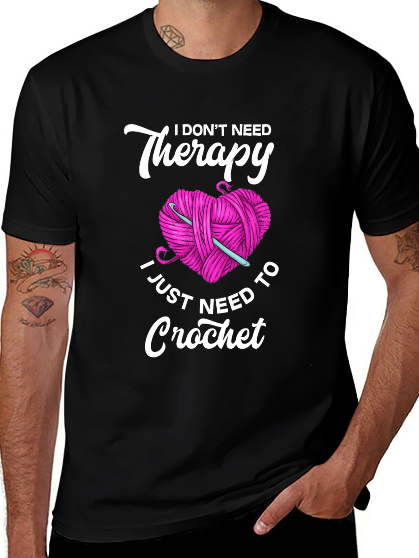 Variant 2 of Crochet Therapy Graphic Tee