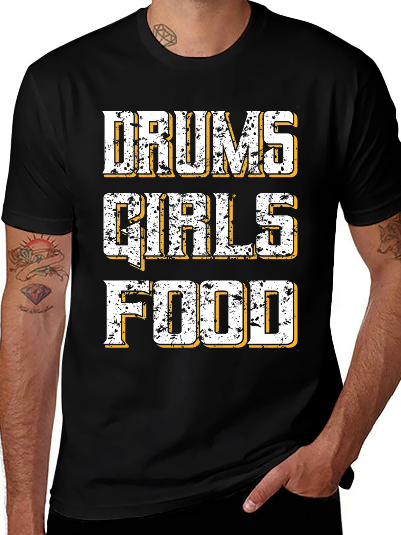 Variant 27 of Drums, Girls, Food Graphic T-Shirt