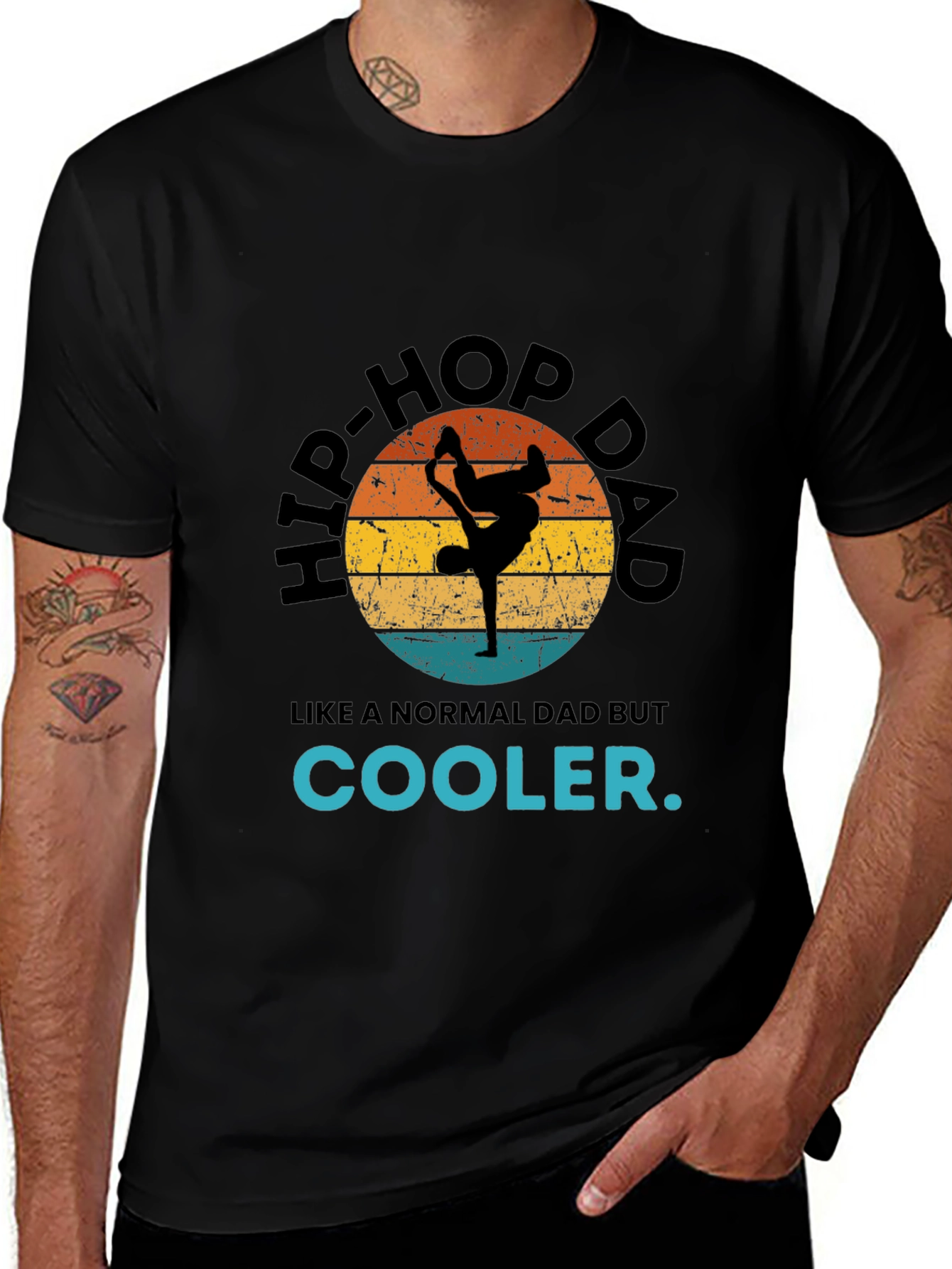 Variant 24 of Hip-Hop Dad Tee - Cooler Than Normal