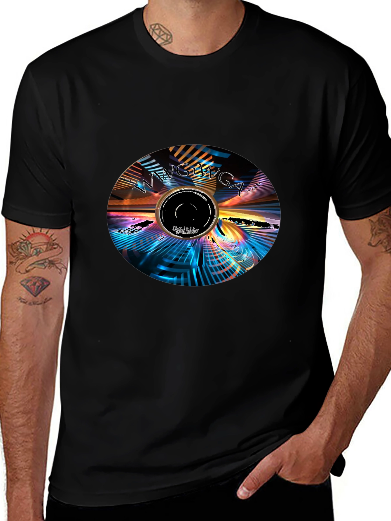 Variant 29 of Abstract Design Black T-Shirt