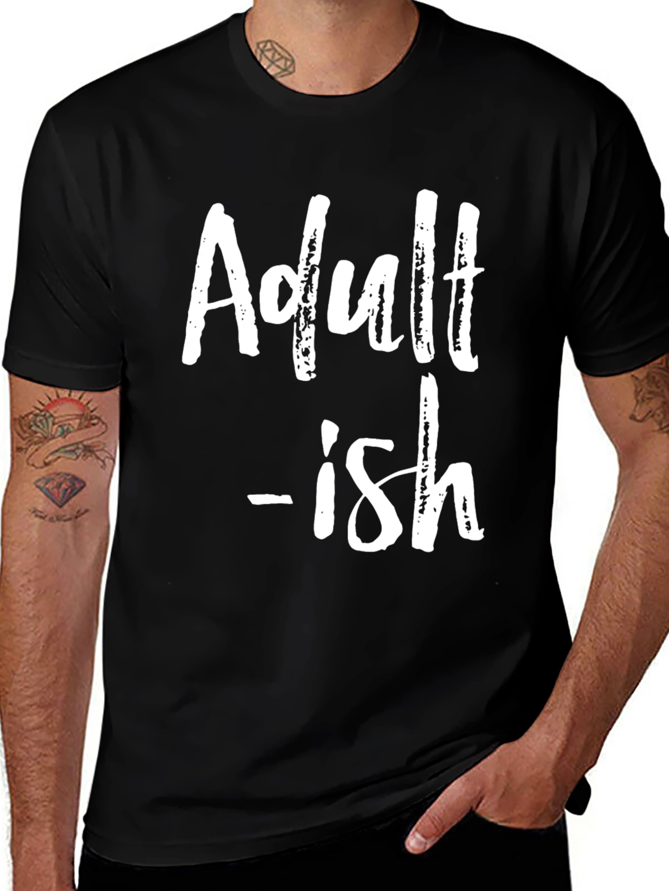 Variant 24 of Adult-ish Graphic Tee - Casual Wear