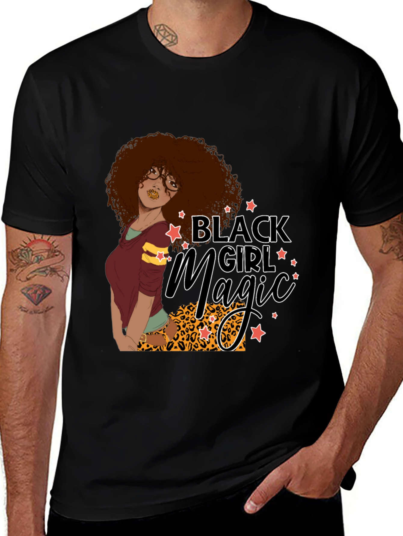 Variant 6 of Black Girl Magic Graphic Tee - Stylish Comfort