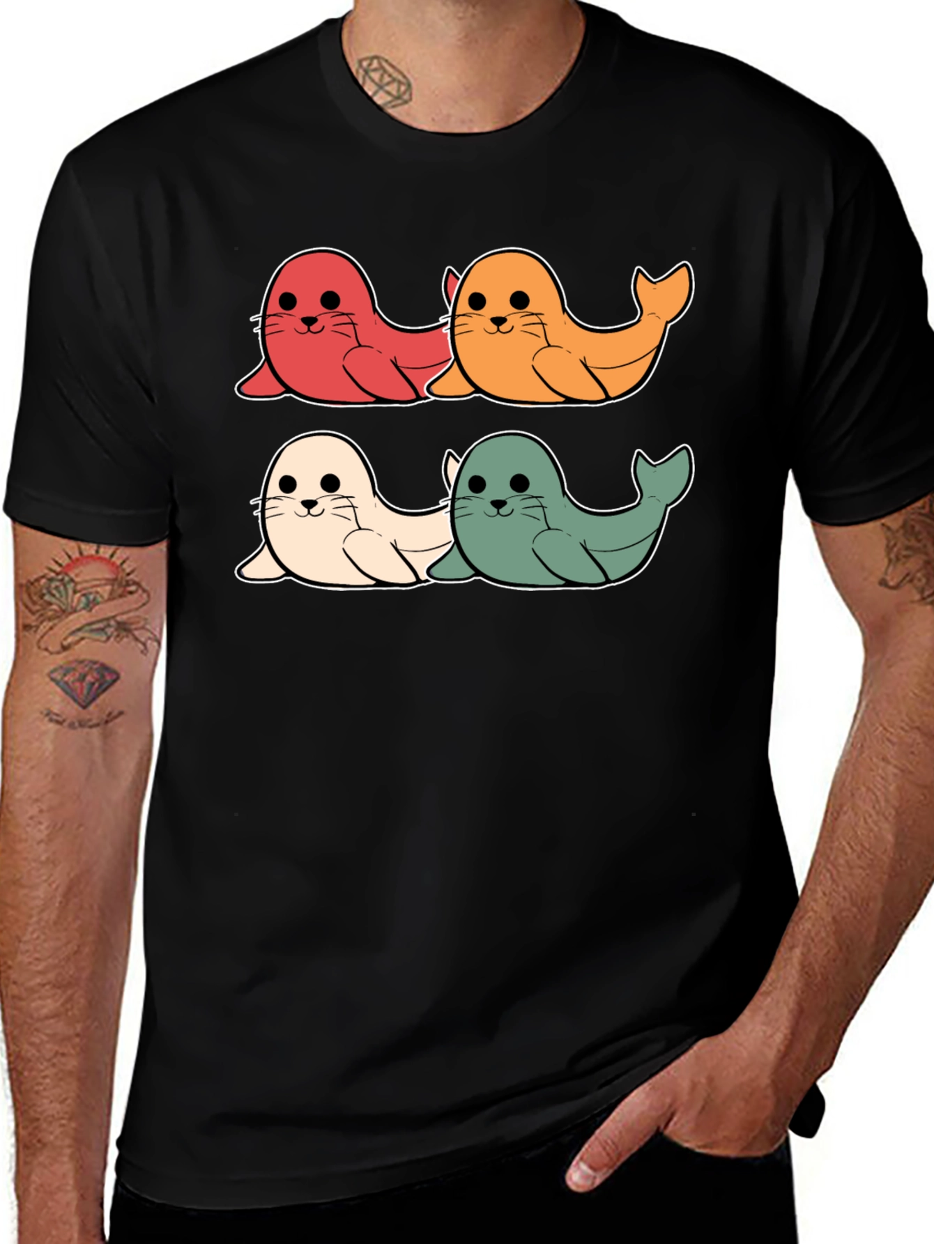 Variant 24 of Cute Seal Cartoon T-Shirt