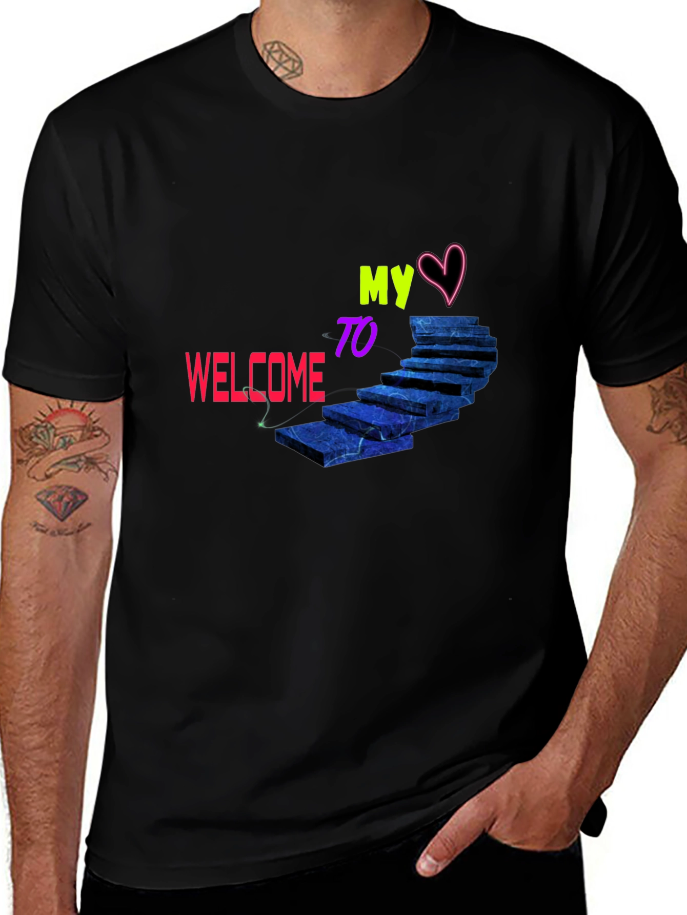 Variant 24 of Welcome To My Heart Staircase T-Shirt