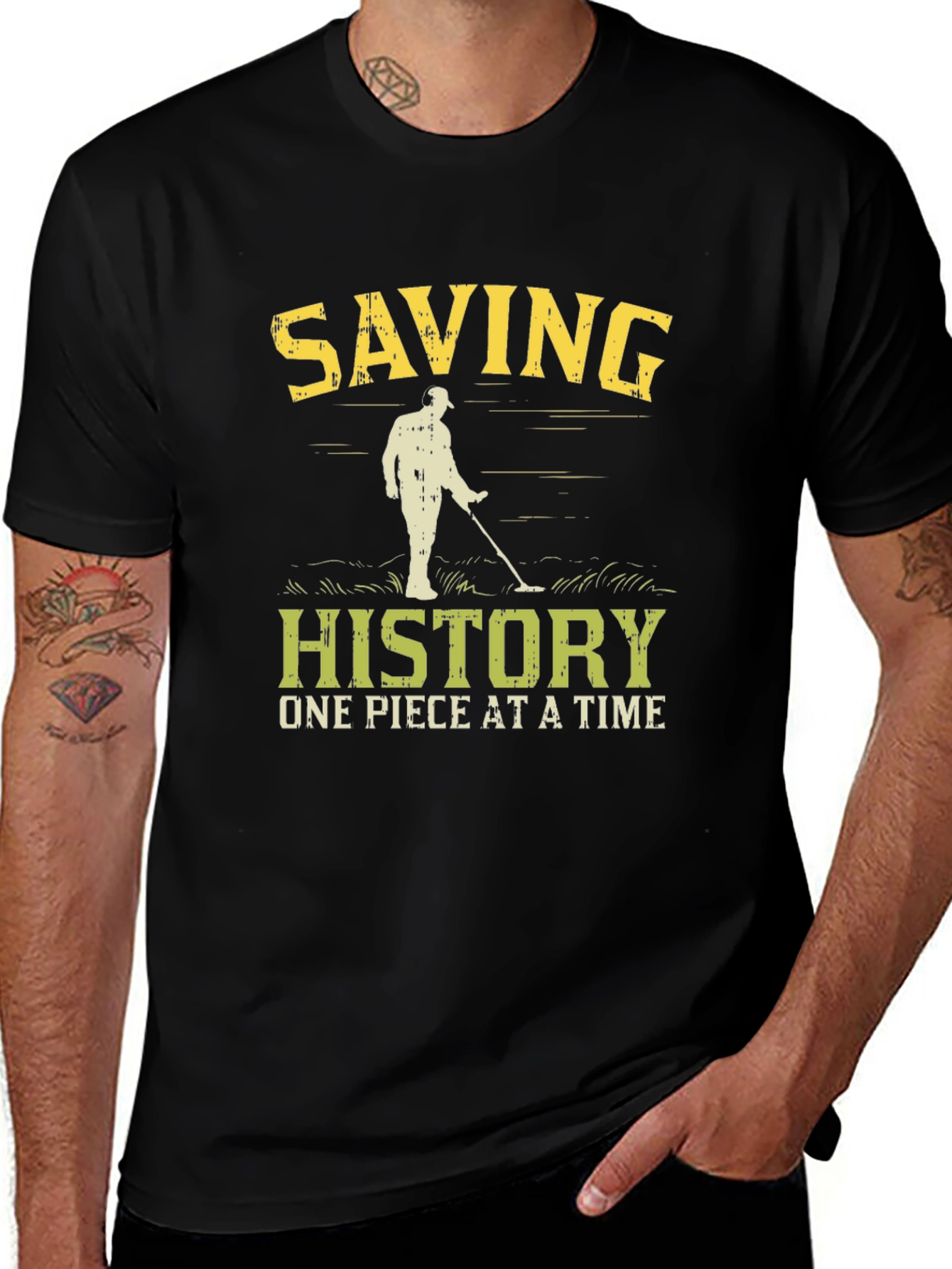 Variant 17 of Saving History T-Shirt: Metal Detecting Fun