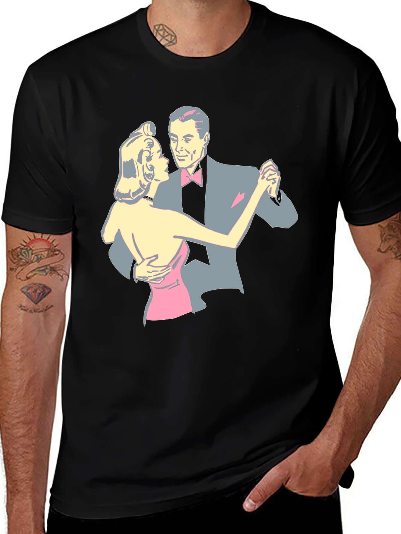 Variant 29 of Retro Dance T-Shirt - Vintage Couple Graphic Tee