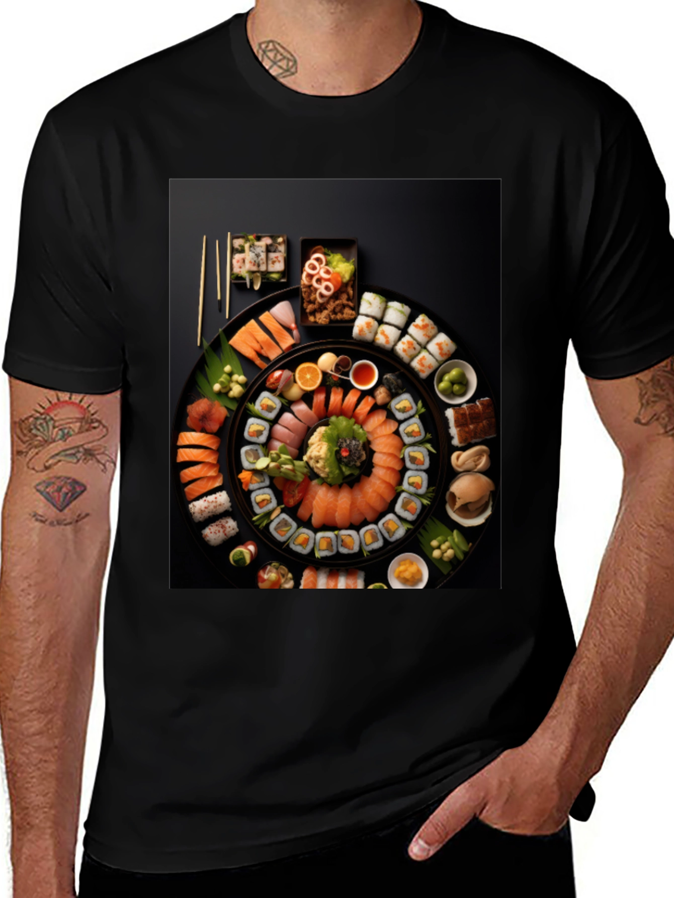 Variant 20 of Sushi Lover T-Shirt - Unique Foodie Design