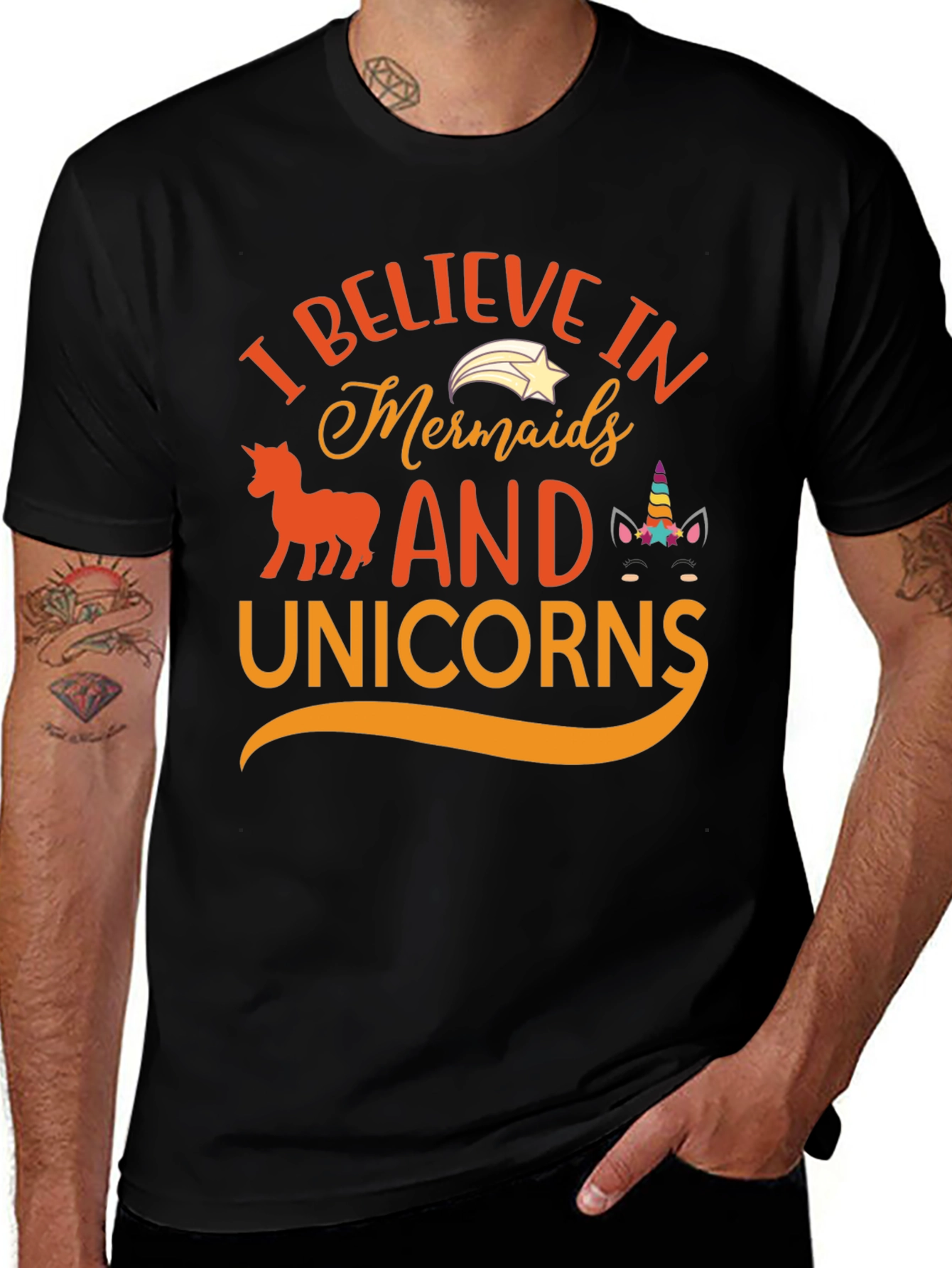 Variant 2 of Believe in Mermaids and Unicorns T-shirt