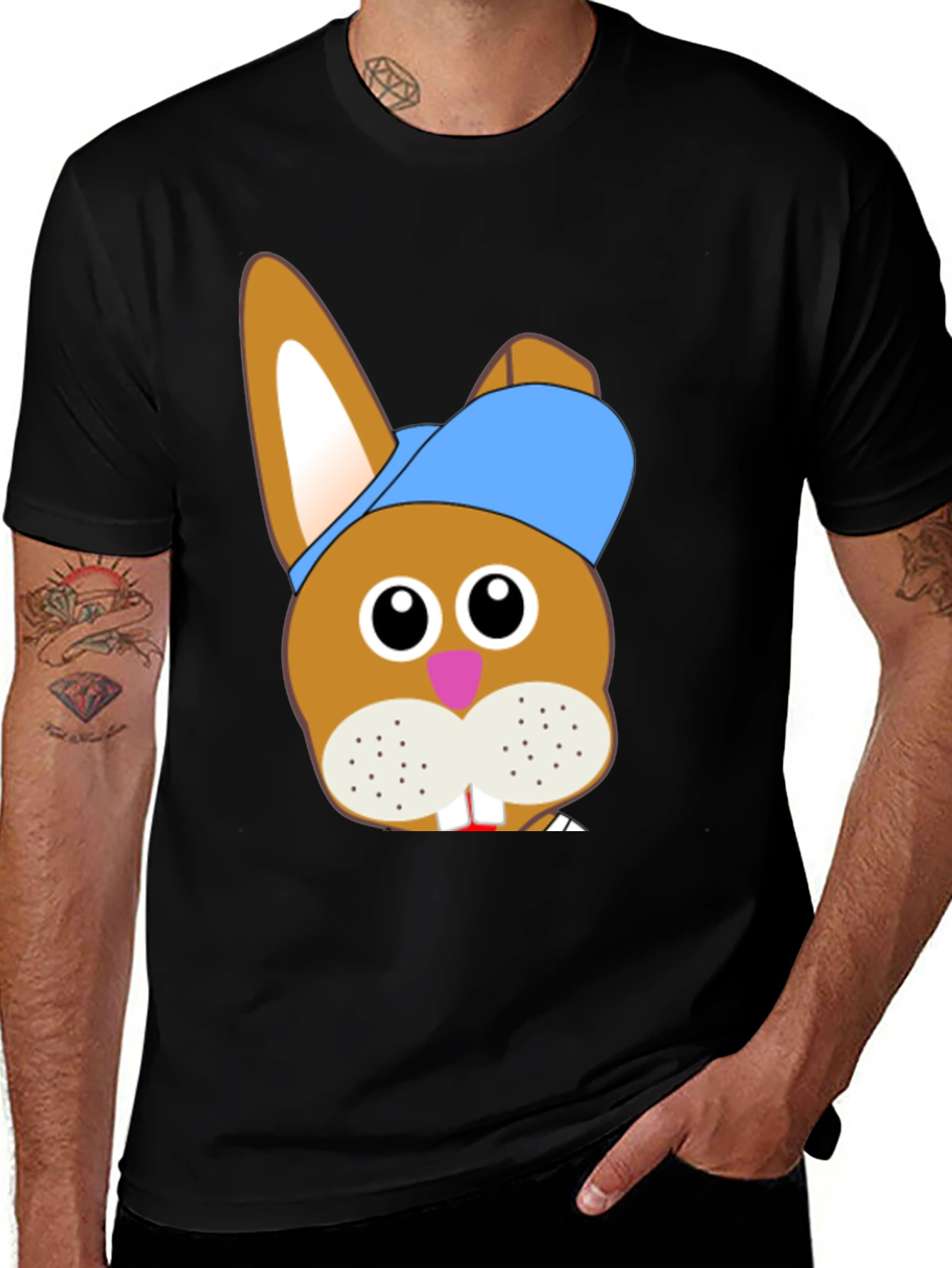 Variant 2 of Cartoon Bunny T-Shirt: Fun & Casual Style