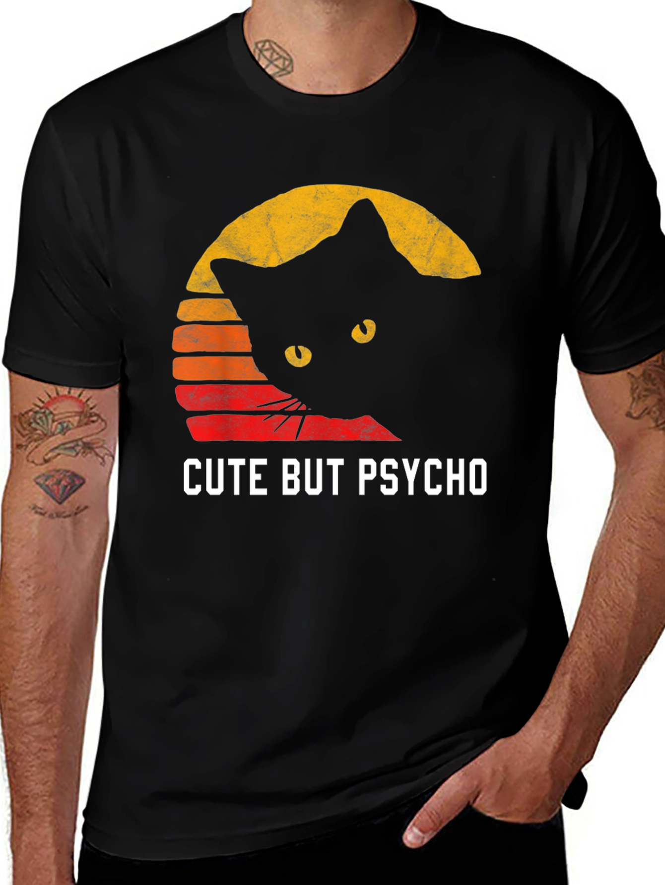 Variant 29 of Cute But Psycho Cat Graphic Tee