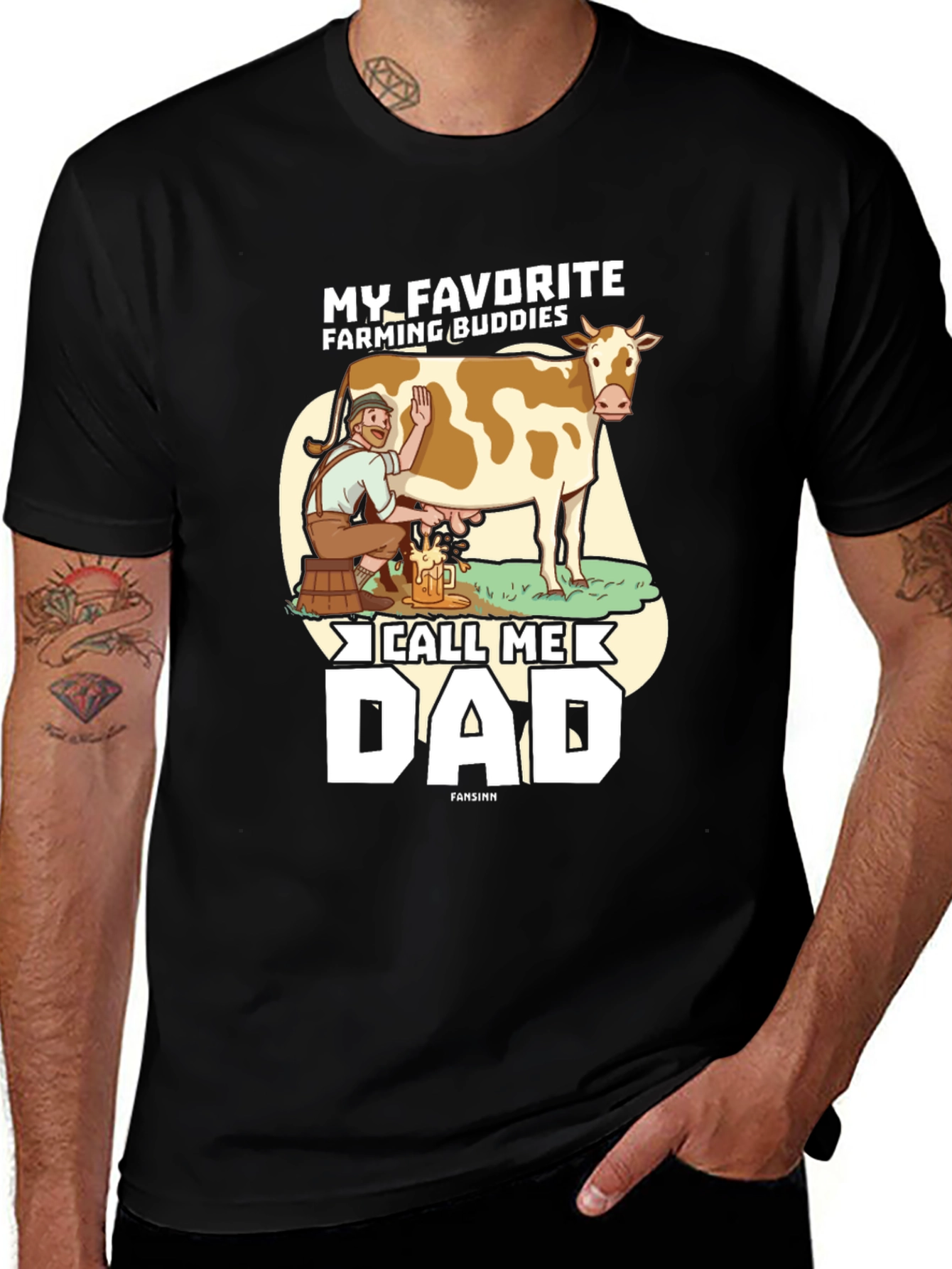 Variant 24 of My Favorite Farming Buddies Call Me Dad T-Shirt
