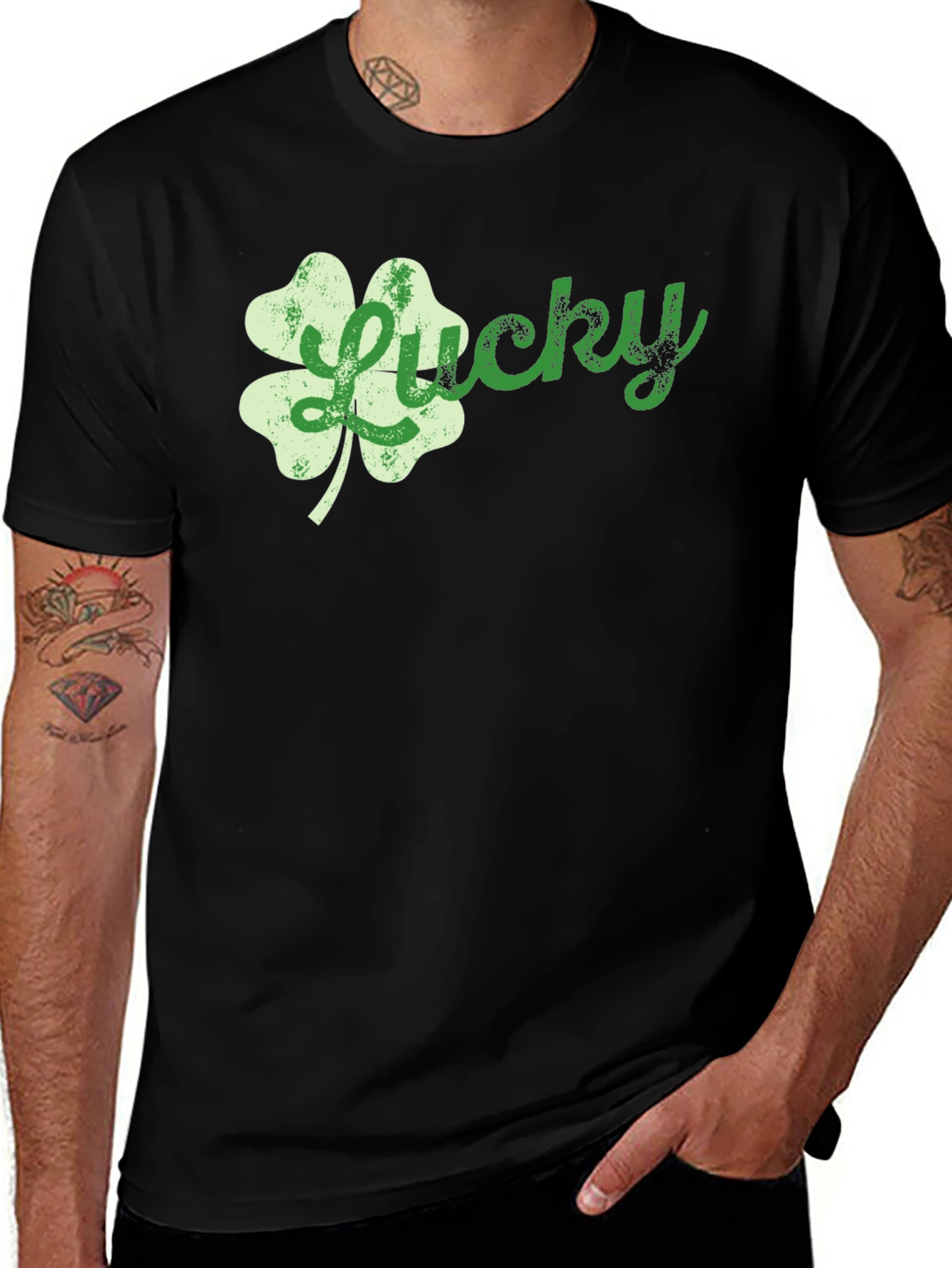 Variant 21 of Lucky Shamrock Graphic Tee - St. Patrick's Day Shirt