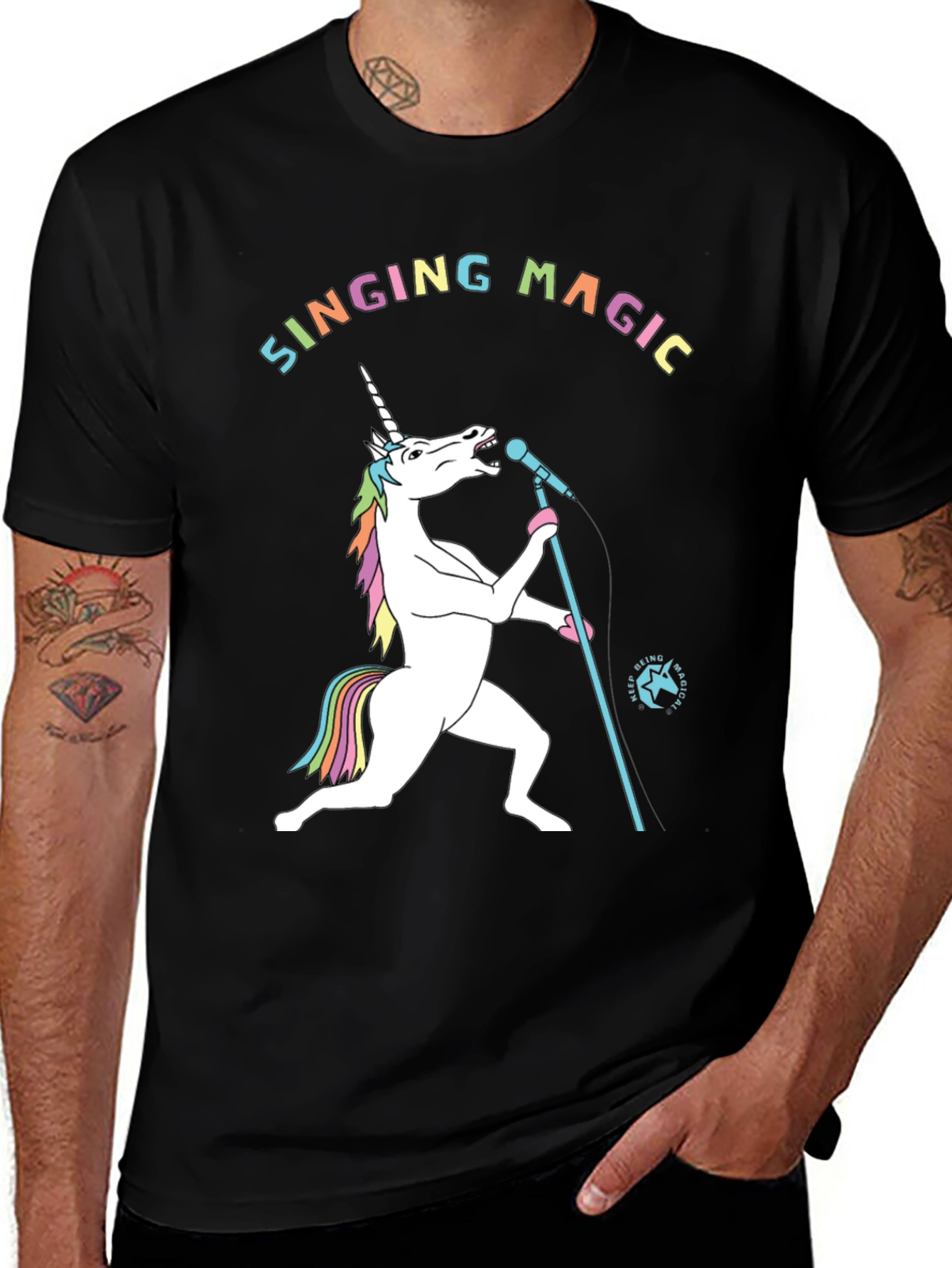 Variant 20 of Singing Unicorn Magic T-Shirt