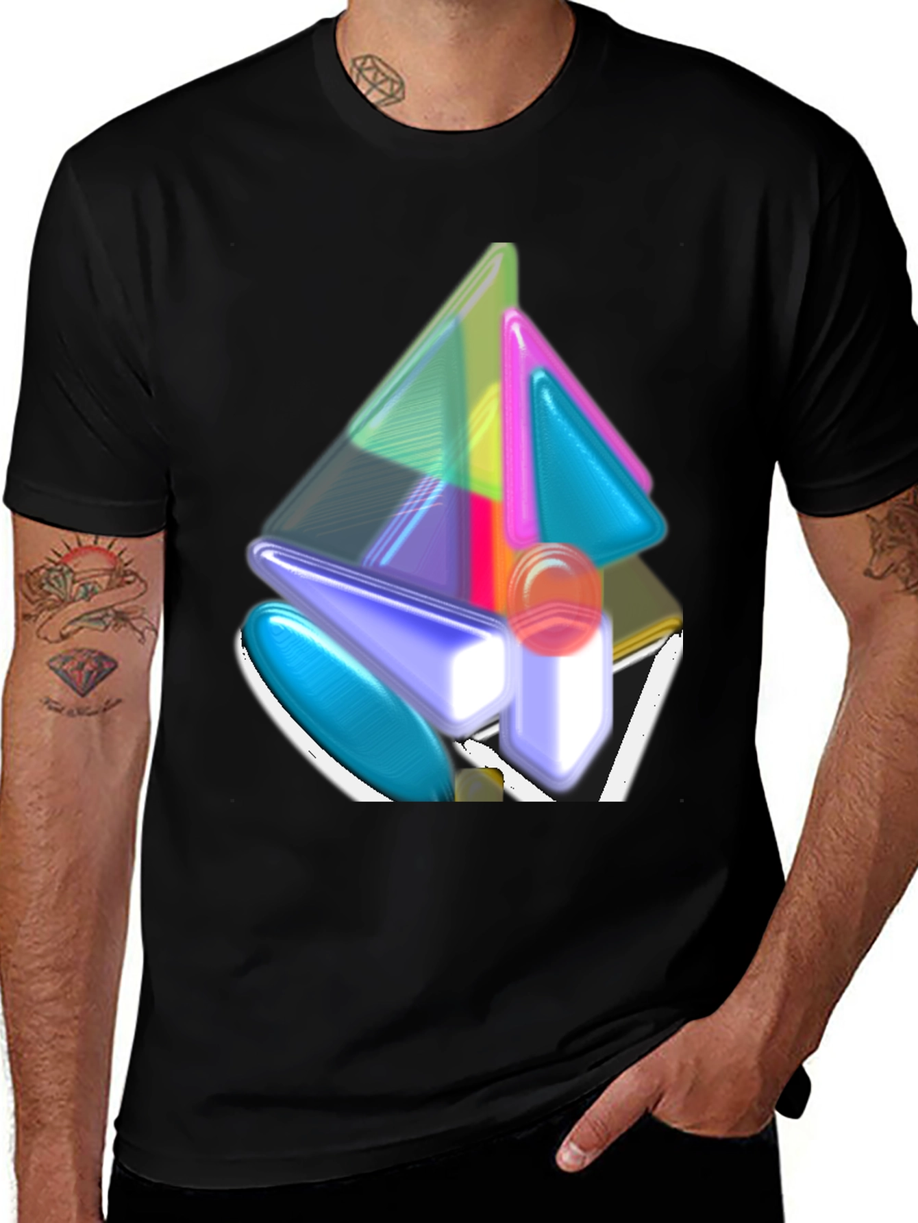 Variant 29 of Abstract Geometric Graphic Tee - Modern Design