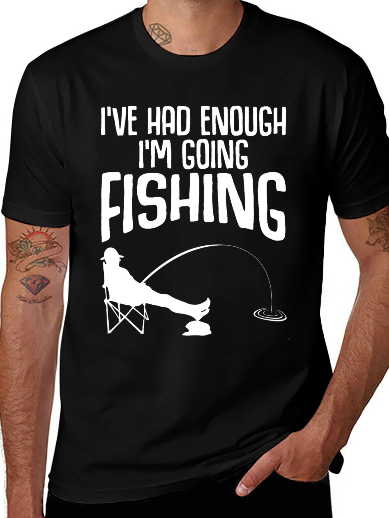 Variant 25 of Funny Fishing T-Shirt - I've Had Enough, I'm Going Fishing