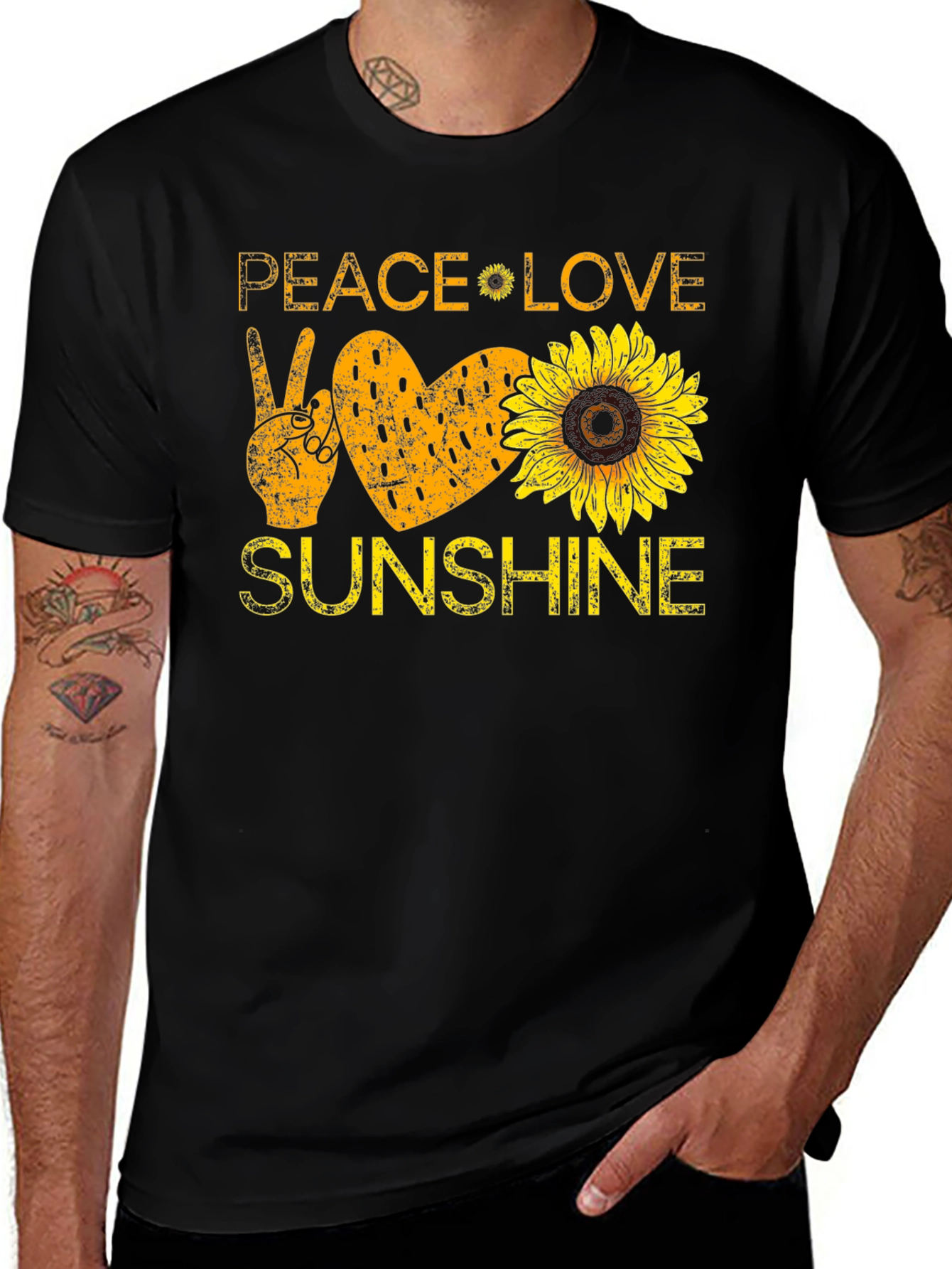 Variant 19 of Peace Love Sunflower T-Shirt