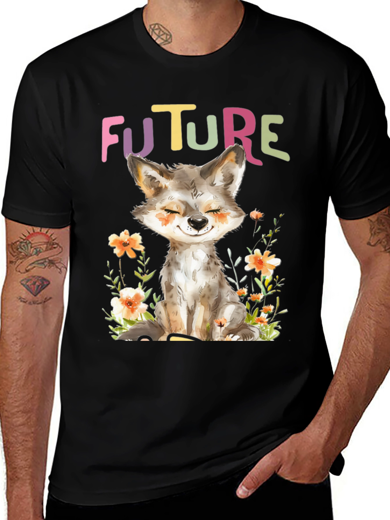 Variant 8 of Future Animal T-Shirt - Cute Wolf Cub Tee