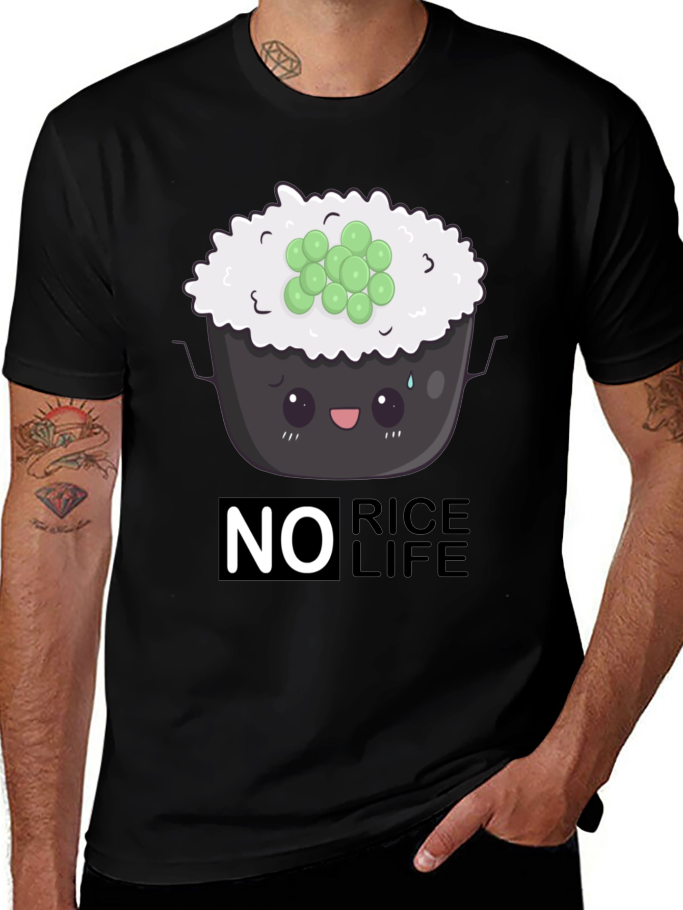 Variant 5 of No Rice Life T-Shirt