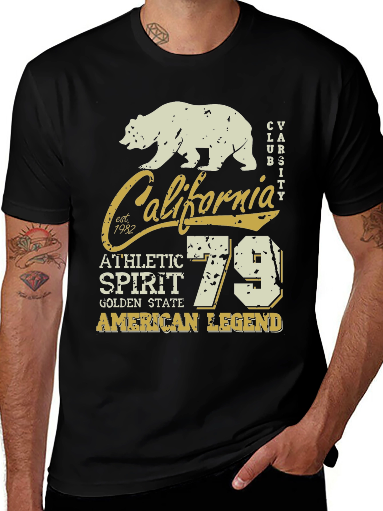 California Bear Varsity Club T-Shirt - Athletic Spirit