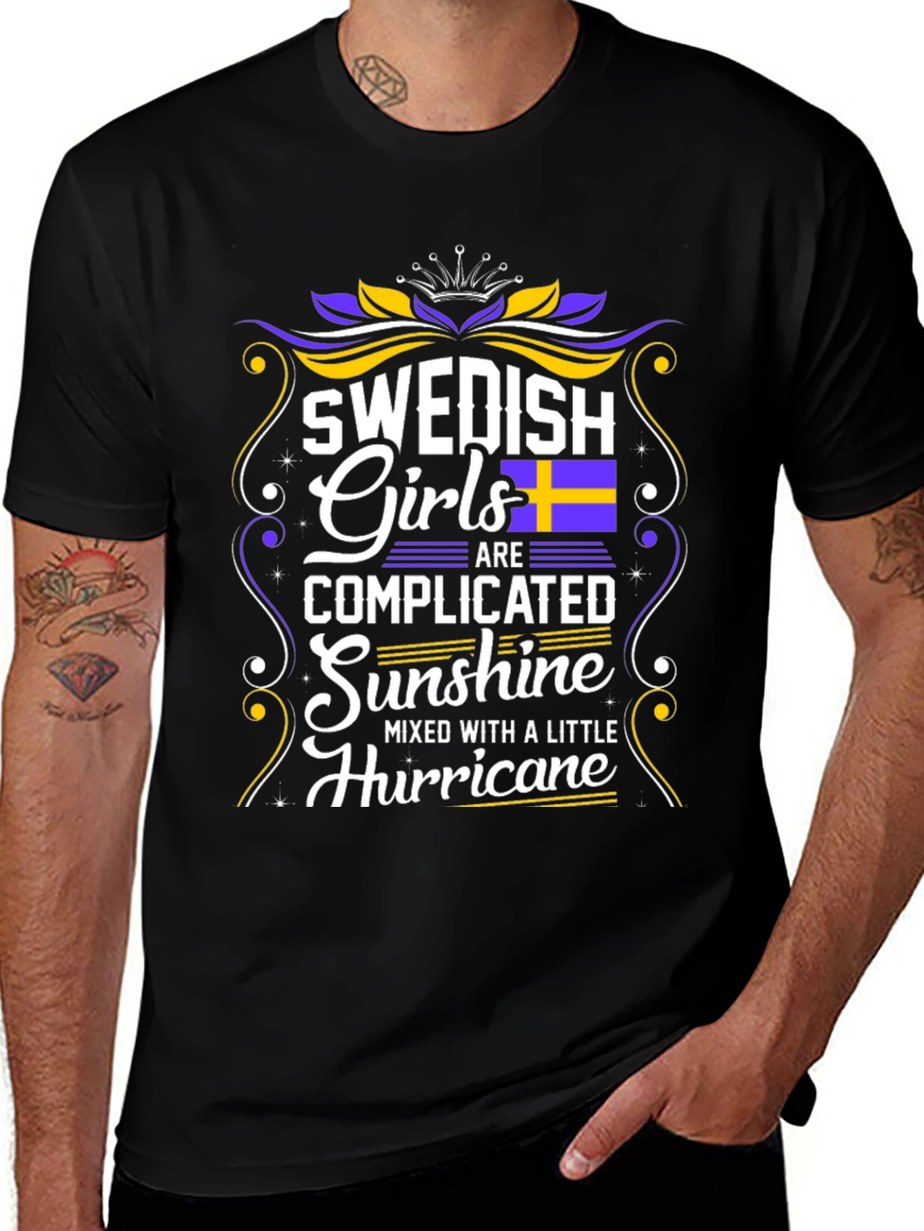 Swedish Girls Complicated Sunshine Graphic T-Shirt