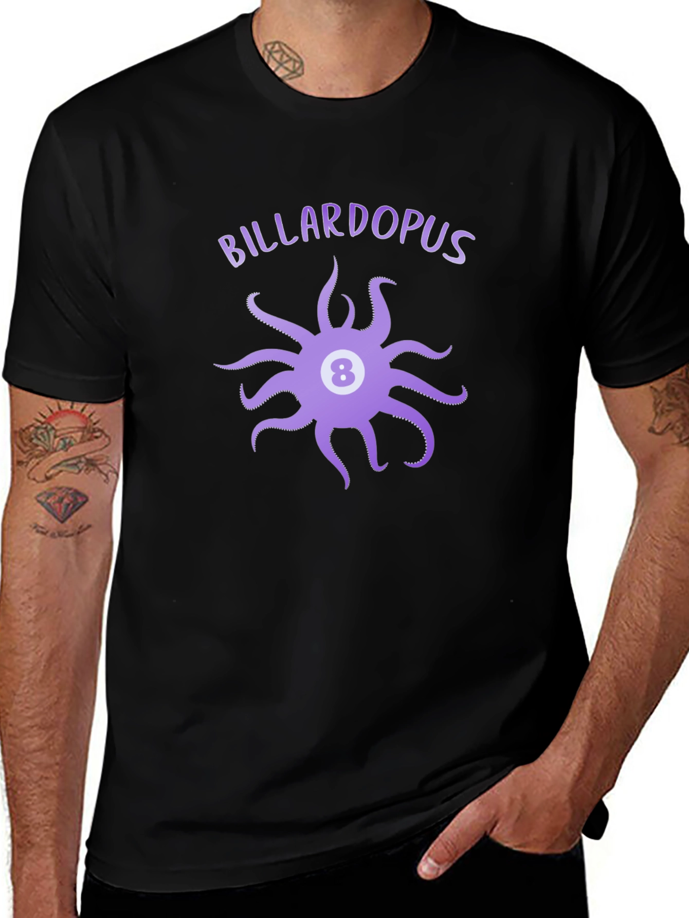 Variant 7 of Billardopus Graphic T-Shirt - Octopus 8 Ball