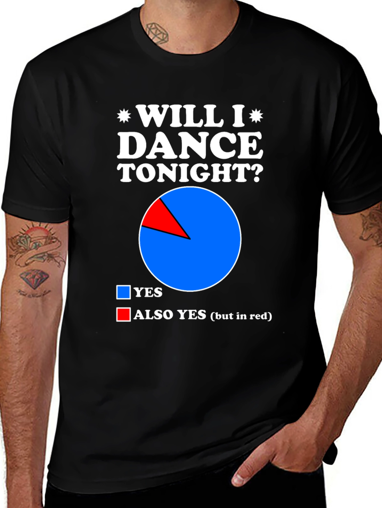 Variant 15 of Will I Dance Tonight? Funny Graphic T-Shirt