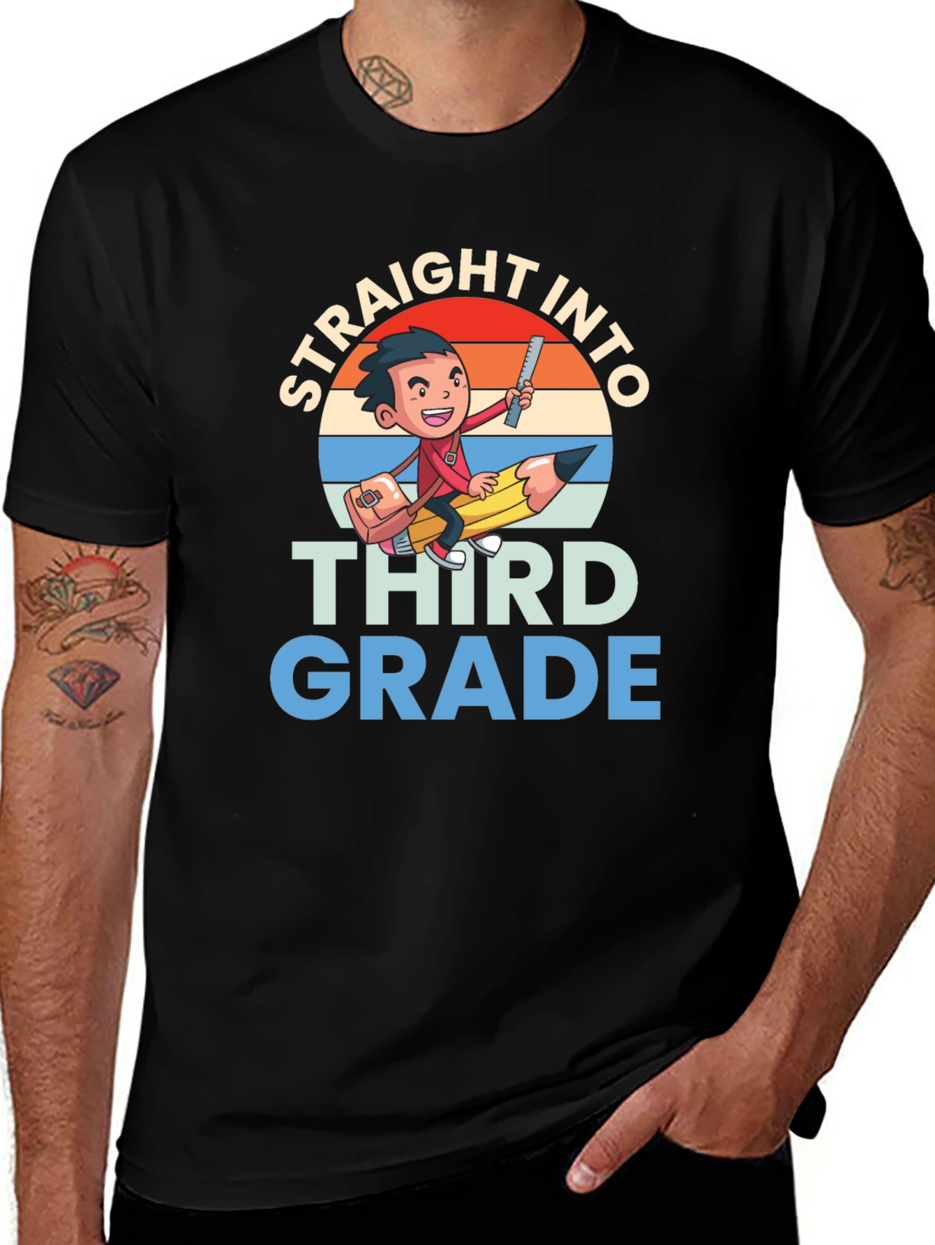 Variant 7 of Straight Into Third Grade T-Shirt