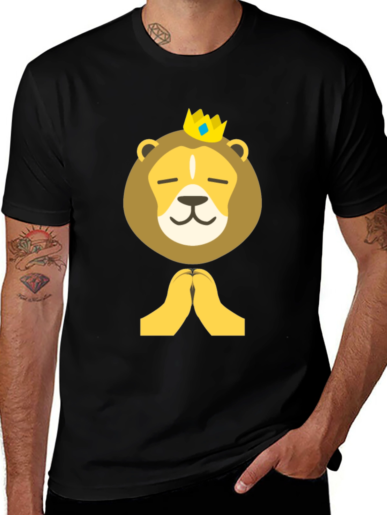 Variant 17 of Lion King Graphic T-Shirt - Stylish Black Tee