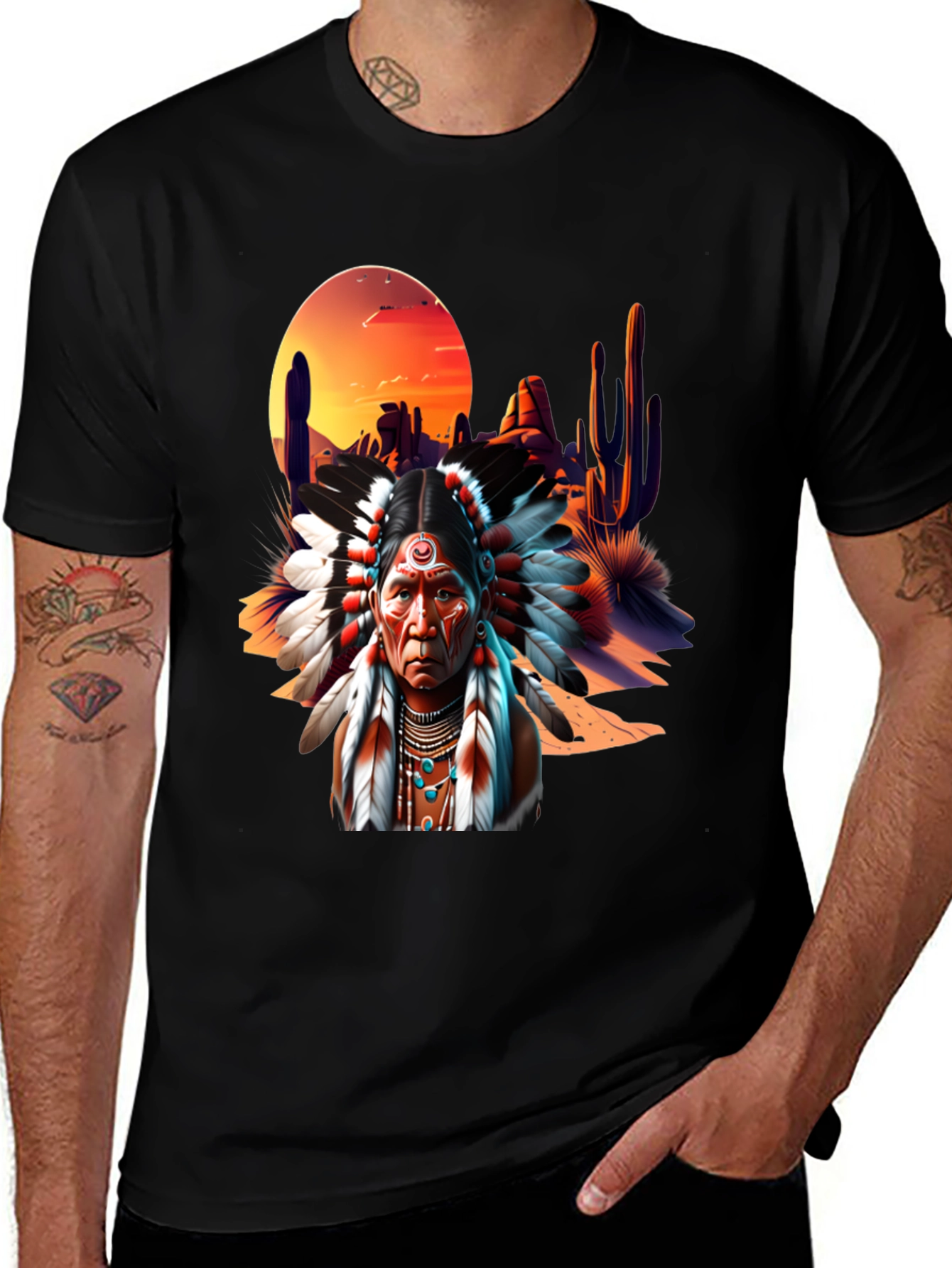 Variant 30 of Native American Desert Graphic Tee