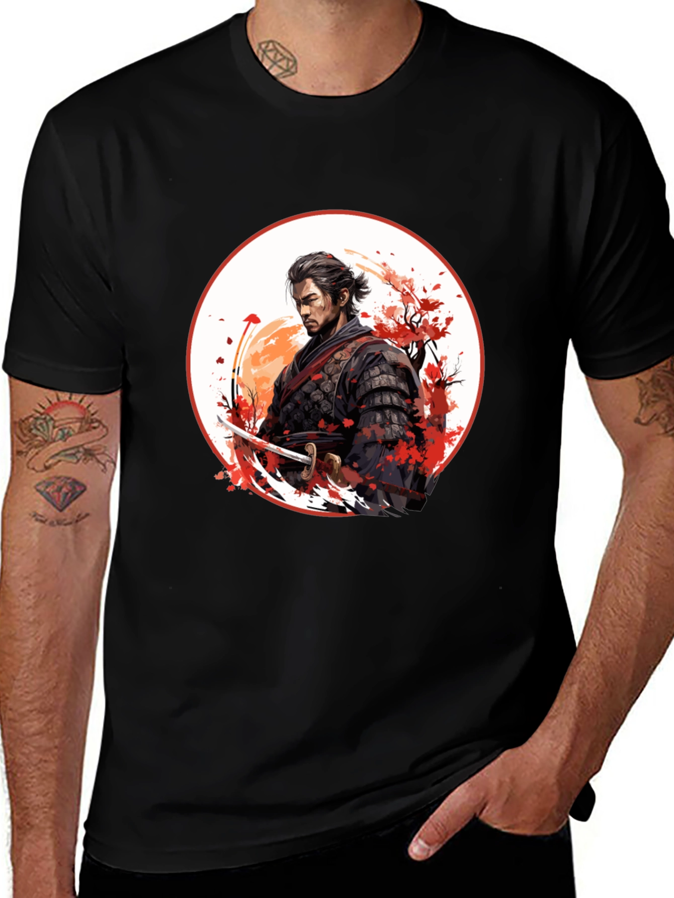 Samurai T-Shirt - Japanese Warrior Design