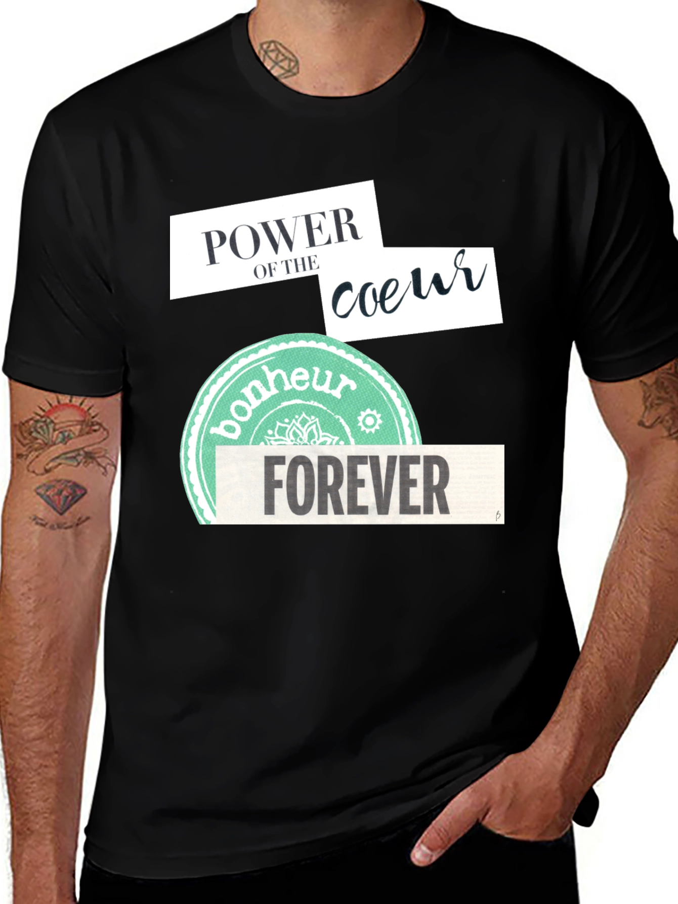 Variant 24 of Power of Coeur Forever T-Shirt - Soft Cotton Tee