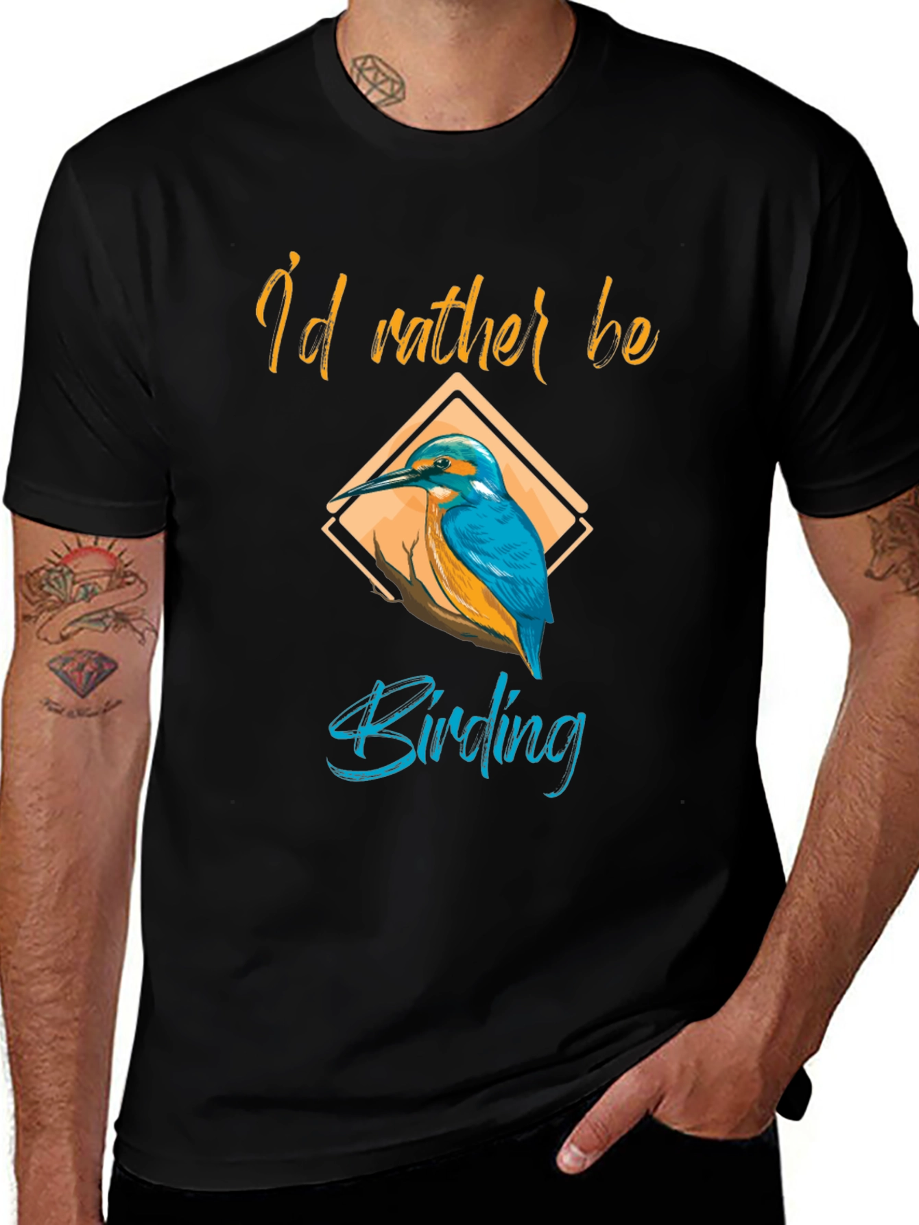 Variant 23 of Birding T-Shirt - I'd Rather Be Birding