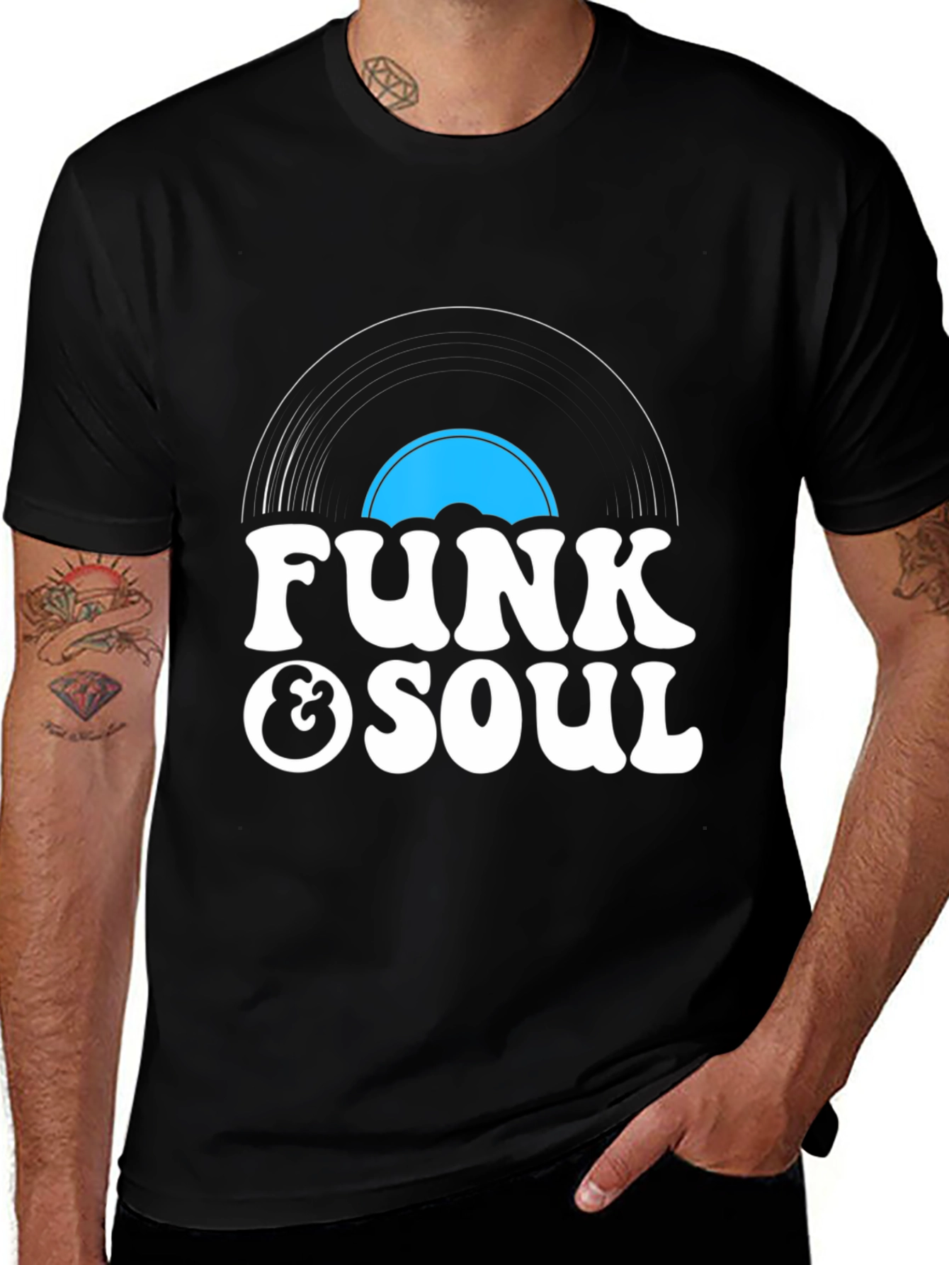 Funk & Soul Graphic Tee - Vintage Style Black T-Shirt