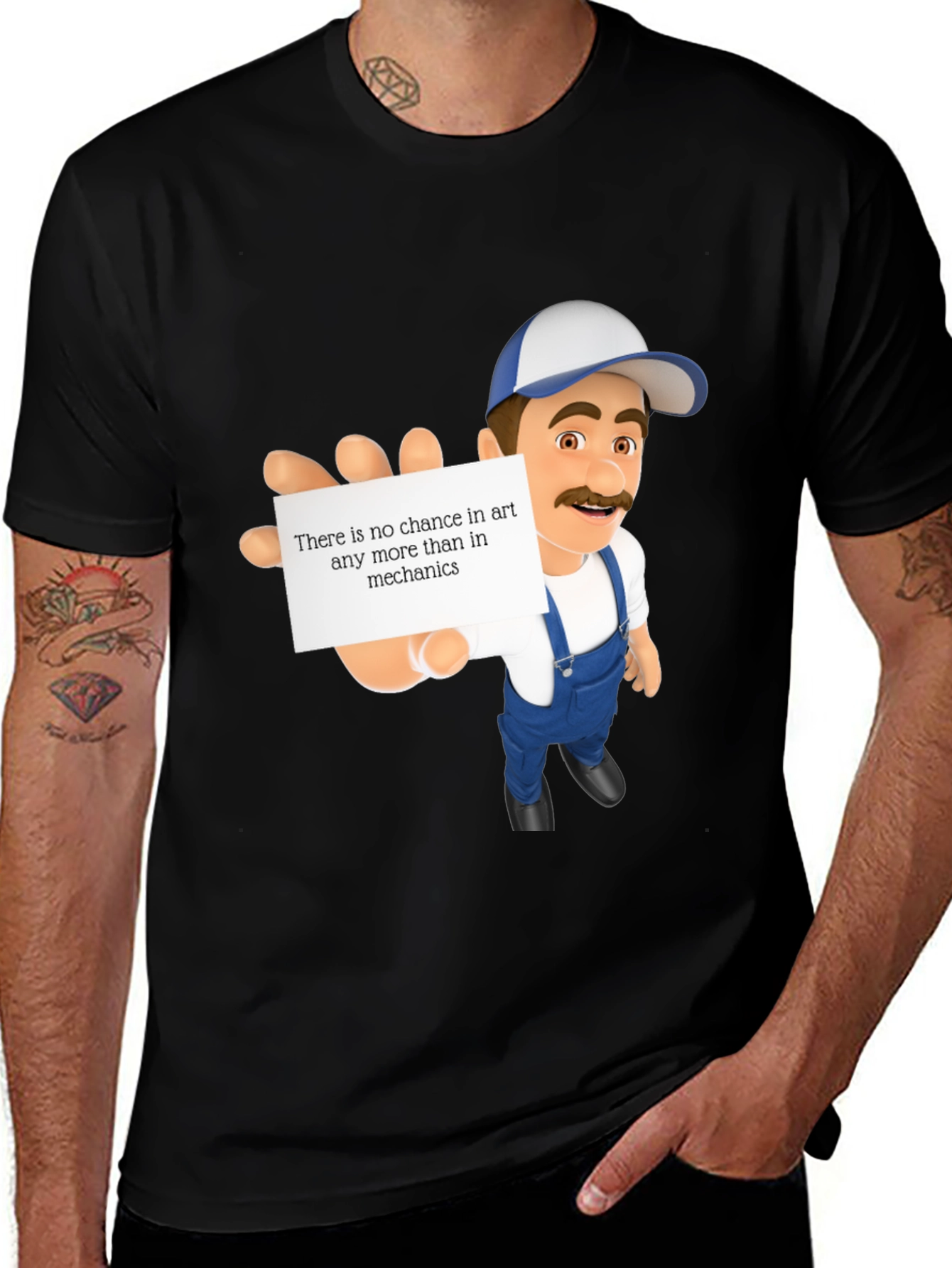 Mechanic Cartoon T-Shirt