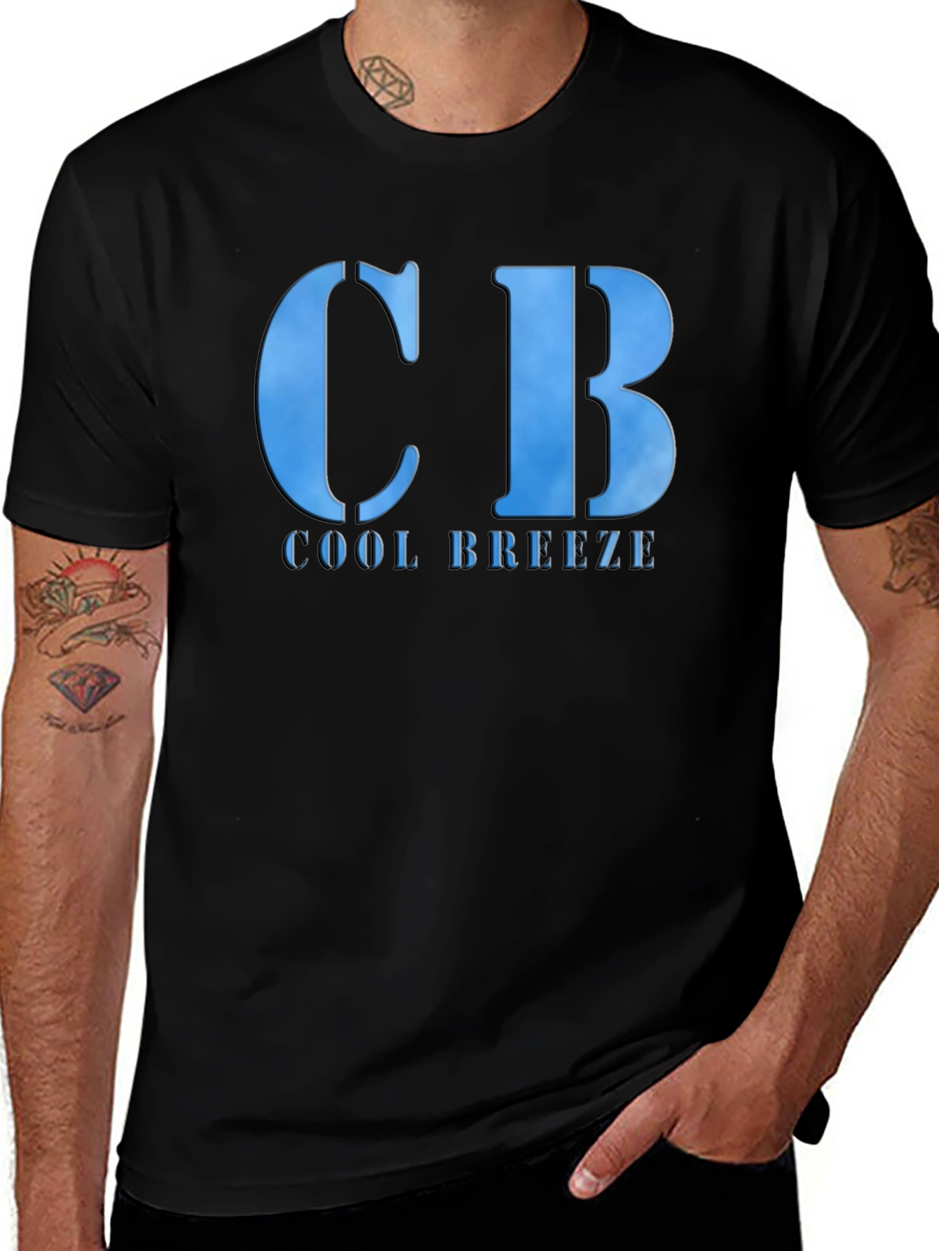 Variant 16 of Cool Breeze Graphic T-Shirt - Black