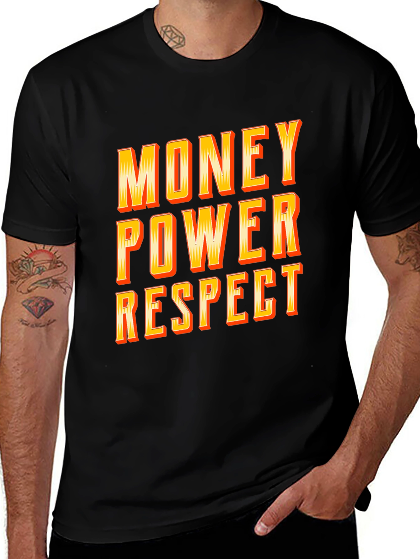 Variant 29 of Money Power Respect Graphic Tee