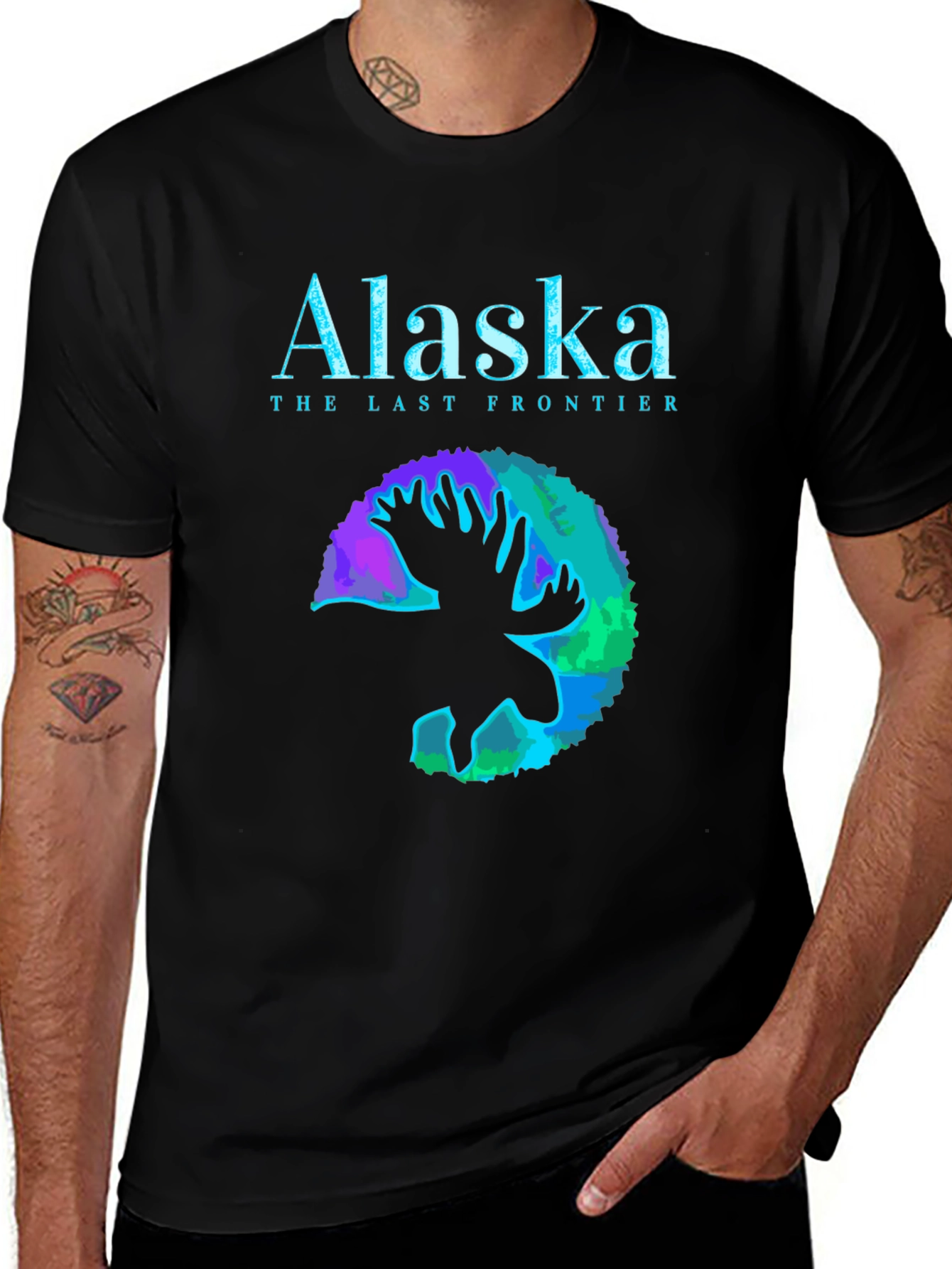 Variant 17 of Alaska The Last Frontier Graphic Tee