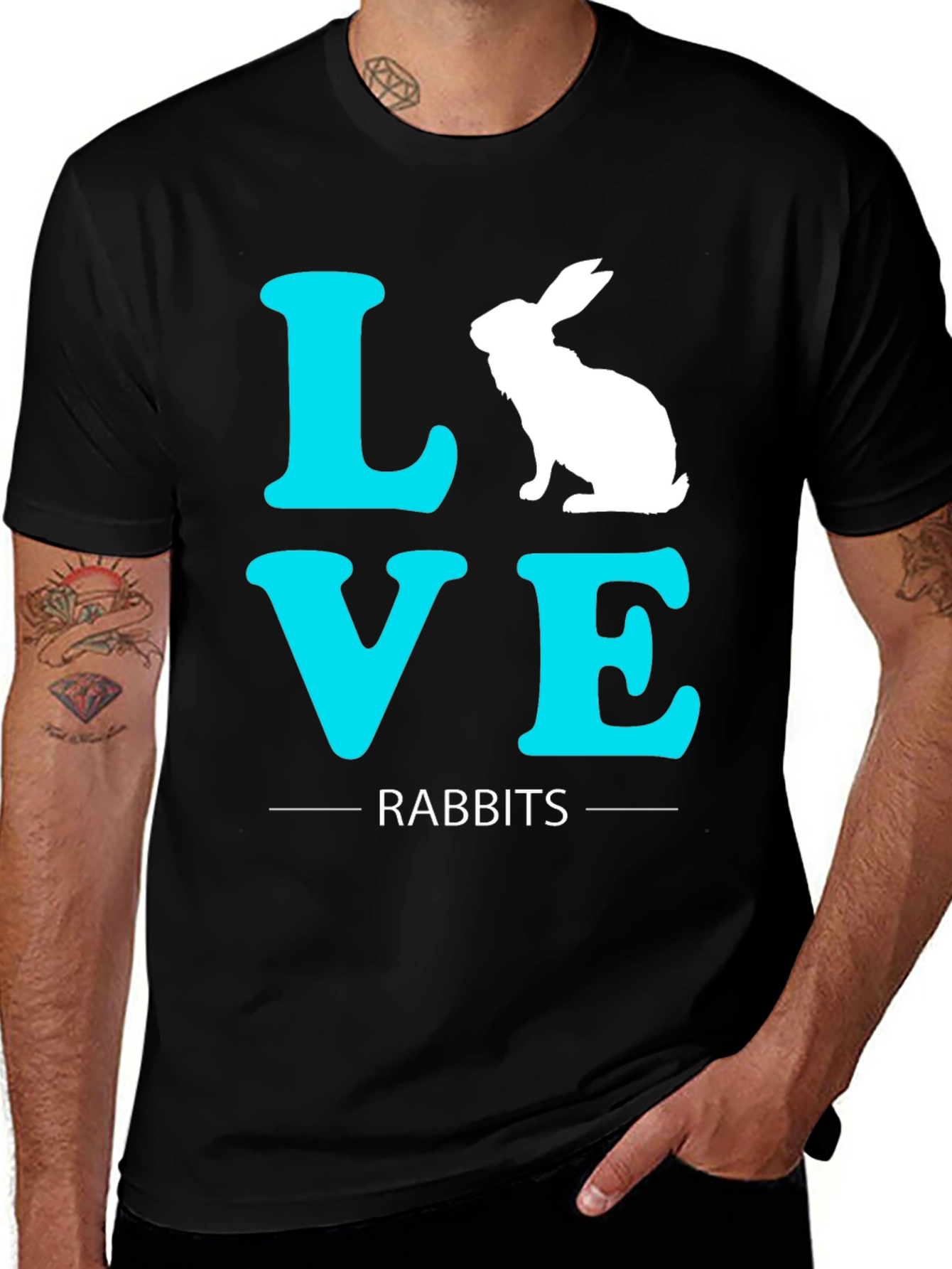 Variant 11 of I Love Rabbits T-Shirt