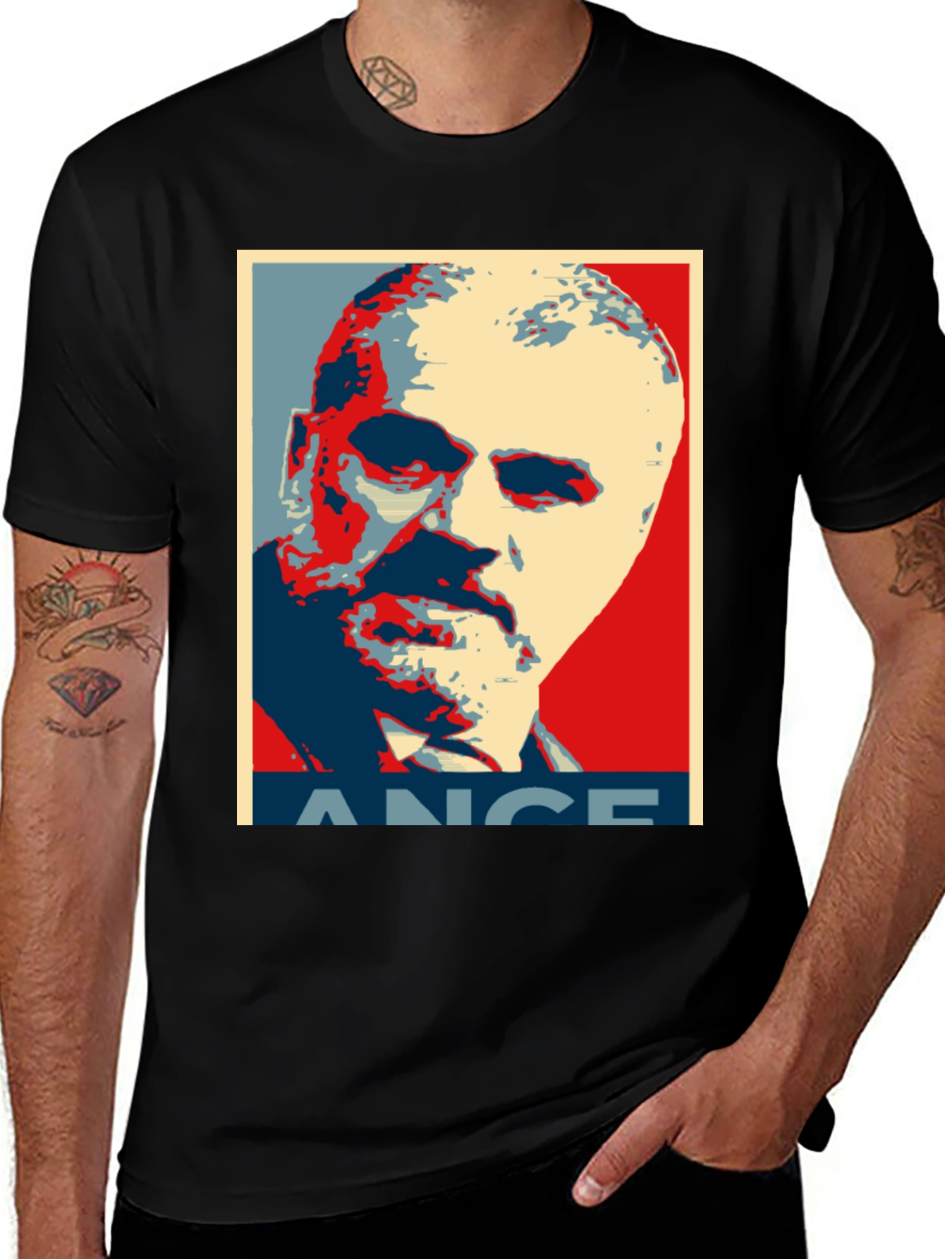 Variant 10 of Lance T-Shirt - Black Graphic Tee