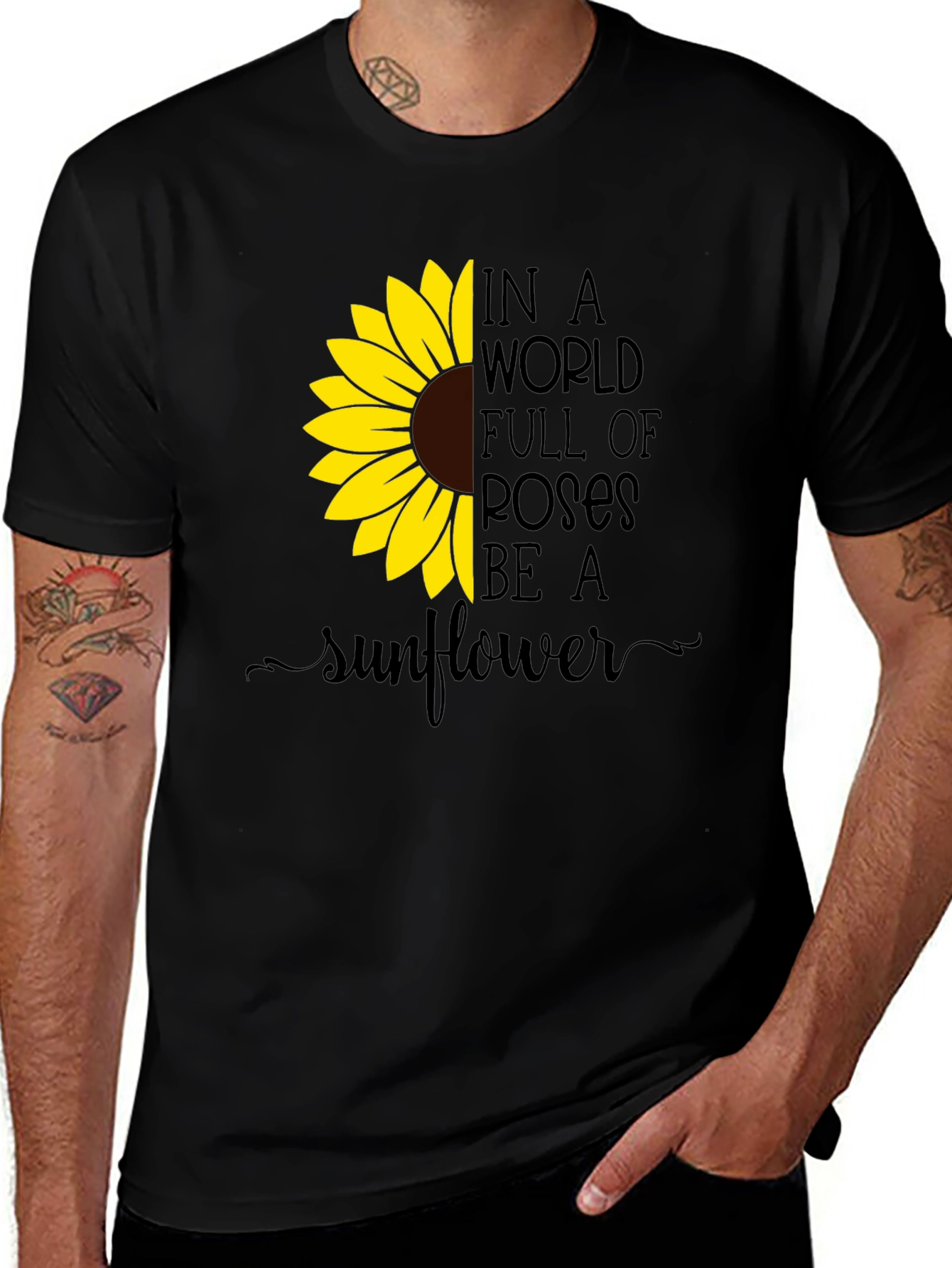 Variant 19 of Sunflower Graphic Print T-Shirt