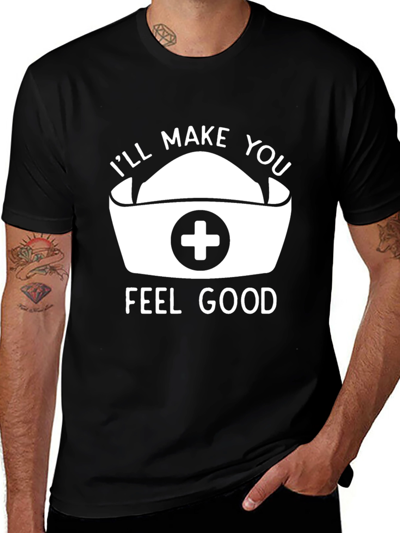 Variant 21 of Nurse Humor T-Shirt - I'll Make You Feel Good