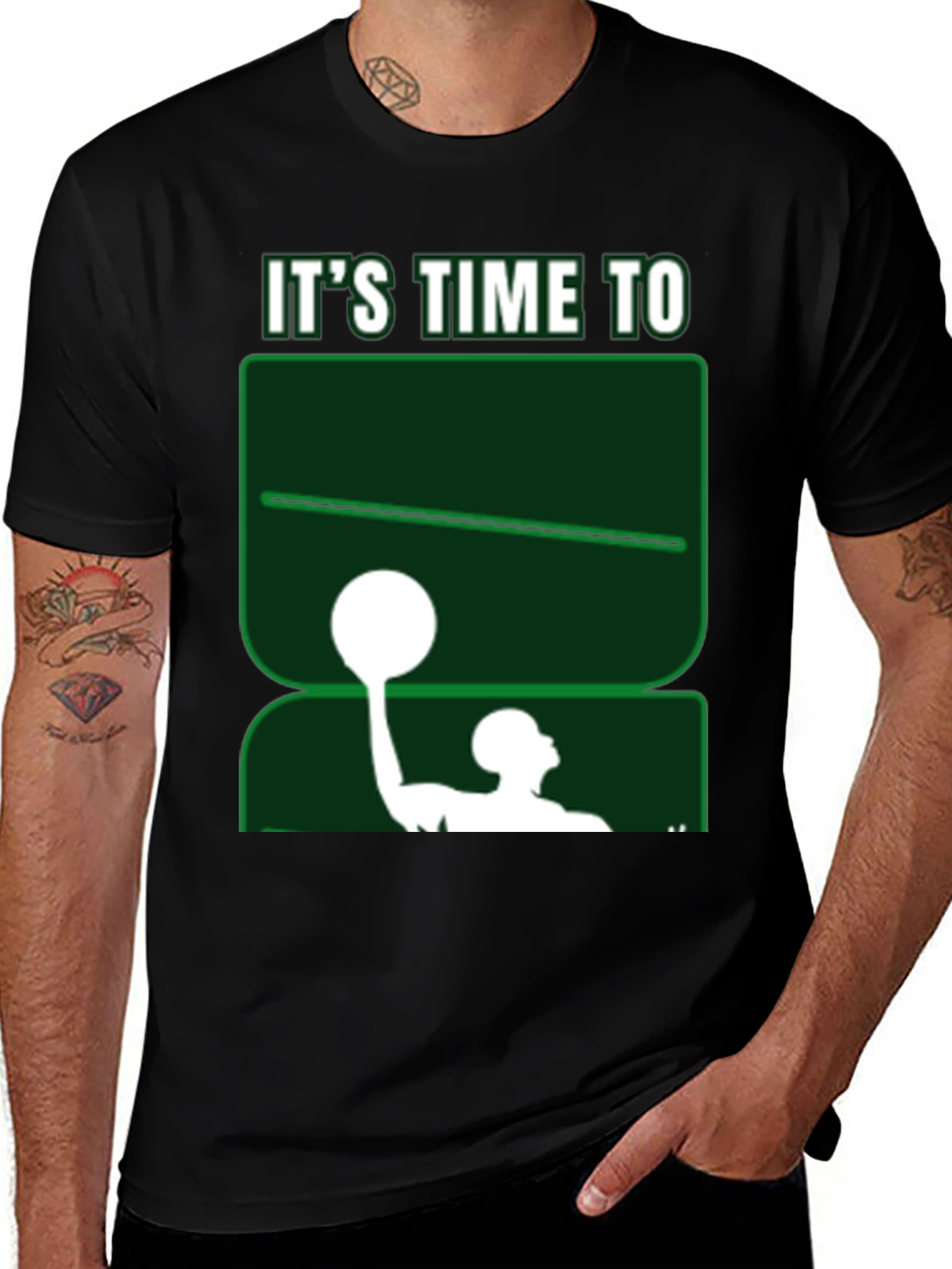 Variant 4 of It's Time To D-Domino Basketball T-Shirt