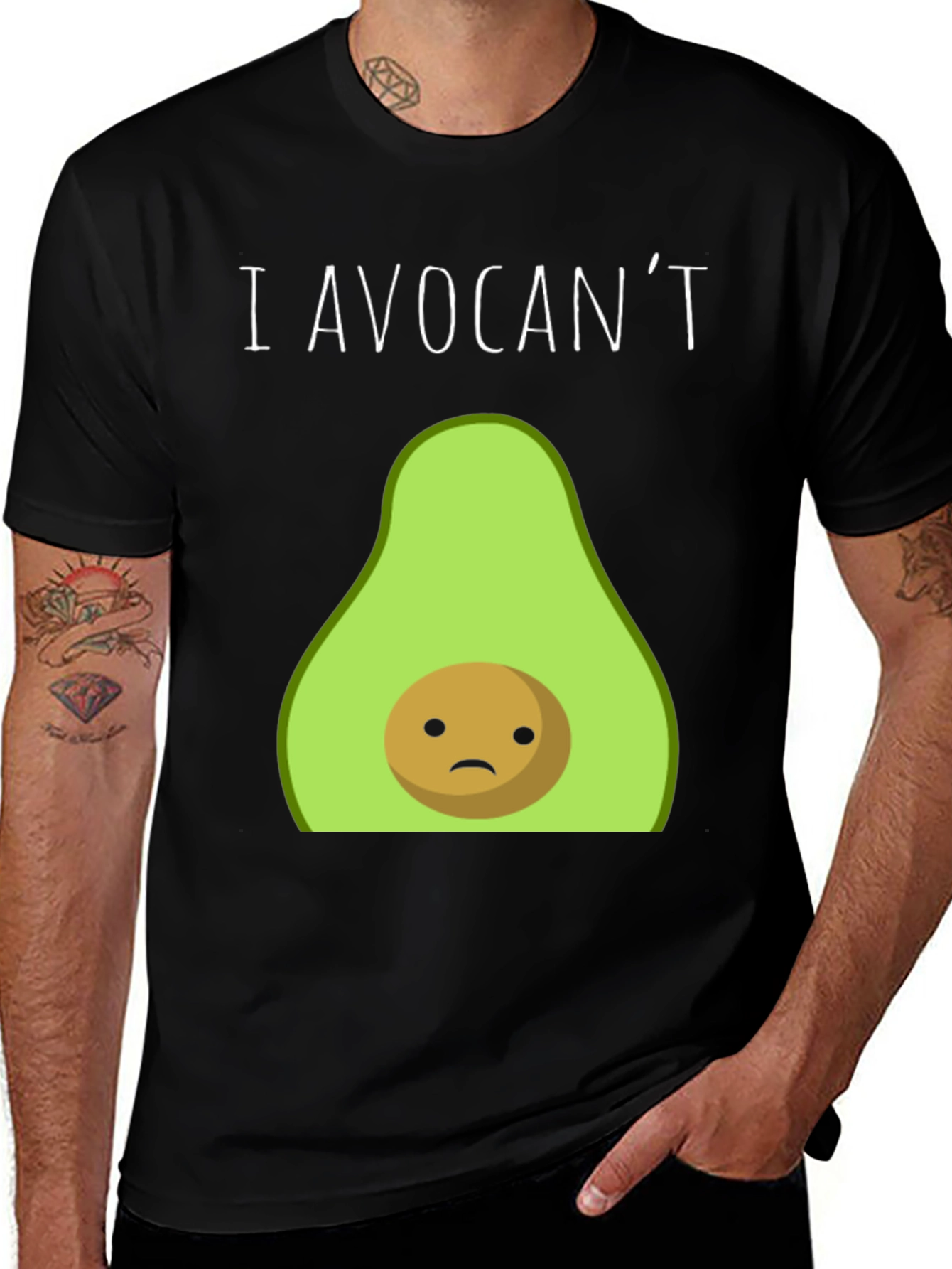 Variant 29 of I Avocan't T-Shirt - Funny Avocado Graphic Tee