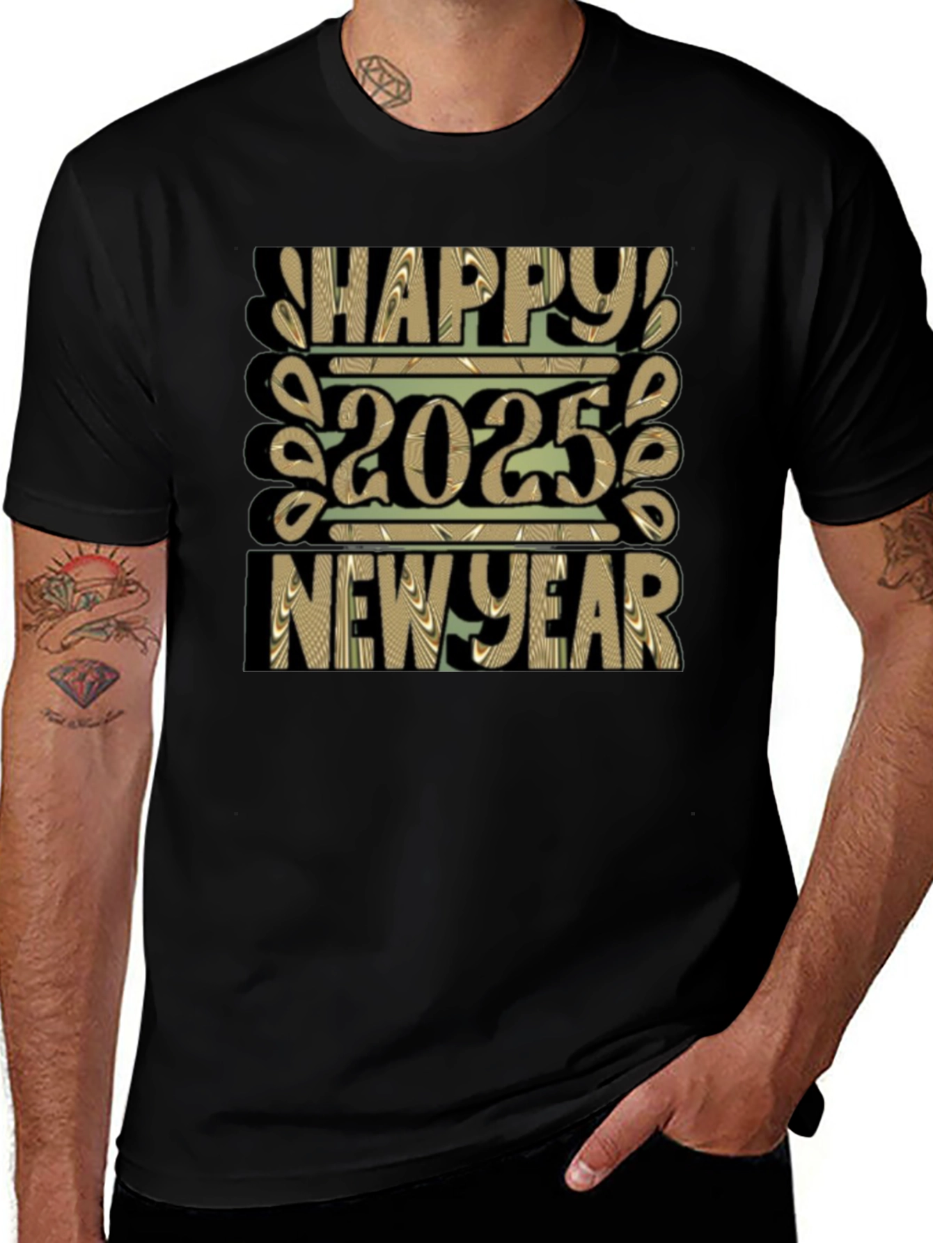 Variant 20 of Happy 2025 New Year Graphic Tee
