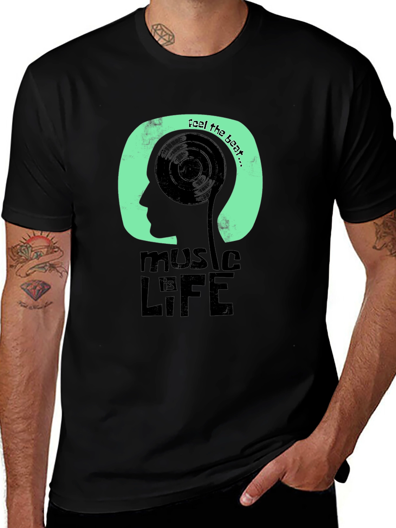 Music is Life Graphic T-Shirt